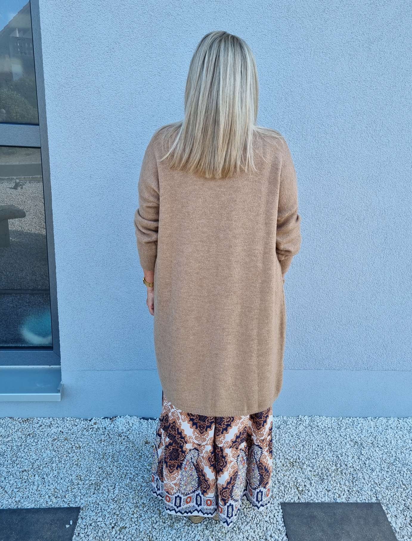 EDLER KNIT CARDIGAN TEODORA CAMEL Strick Jacke Mantel 34-42 Made in Italy EDLER KNIT CARDIGAN TEODORA CAMEL Strick Jacke Mantel 34-42 Made in Italy