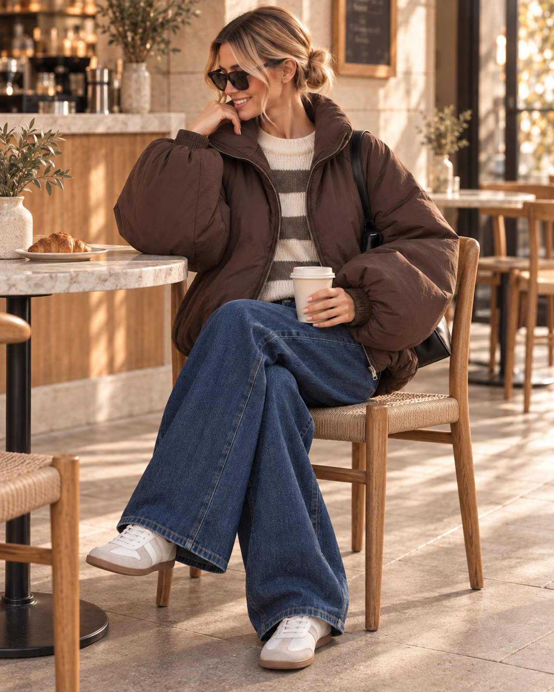 Jacke Puffy Monika – lässiger Allrounder für die Übergangszeit Made in Italy 34-42