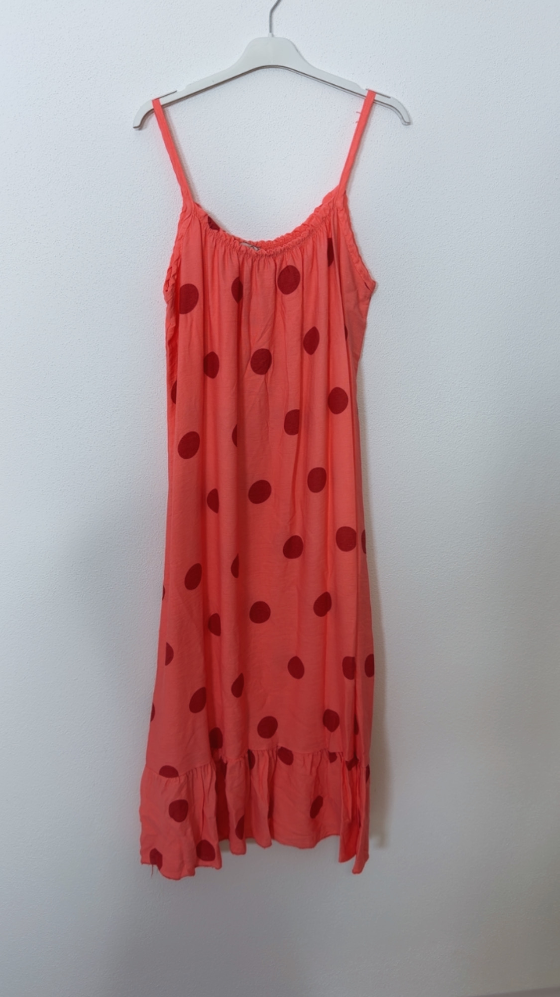 Dots Kleid Isla Spaghettiträger Made in Italy 34-42