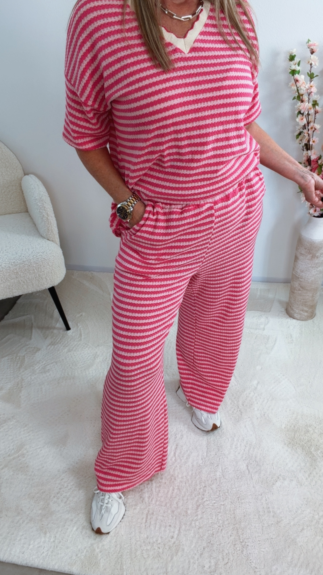 💙✨ Strickhose Zarelina Stripes Made in Italy