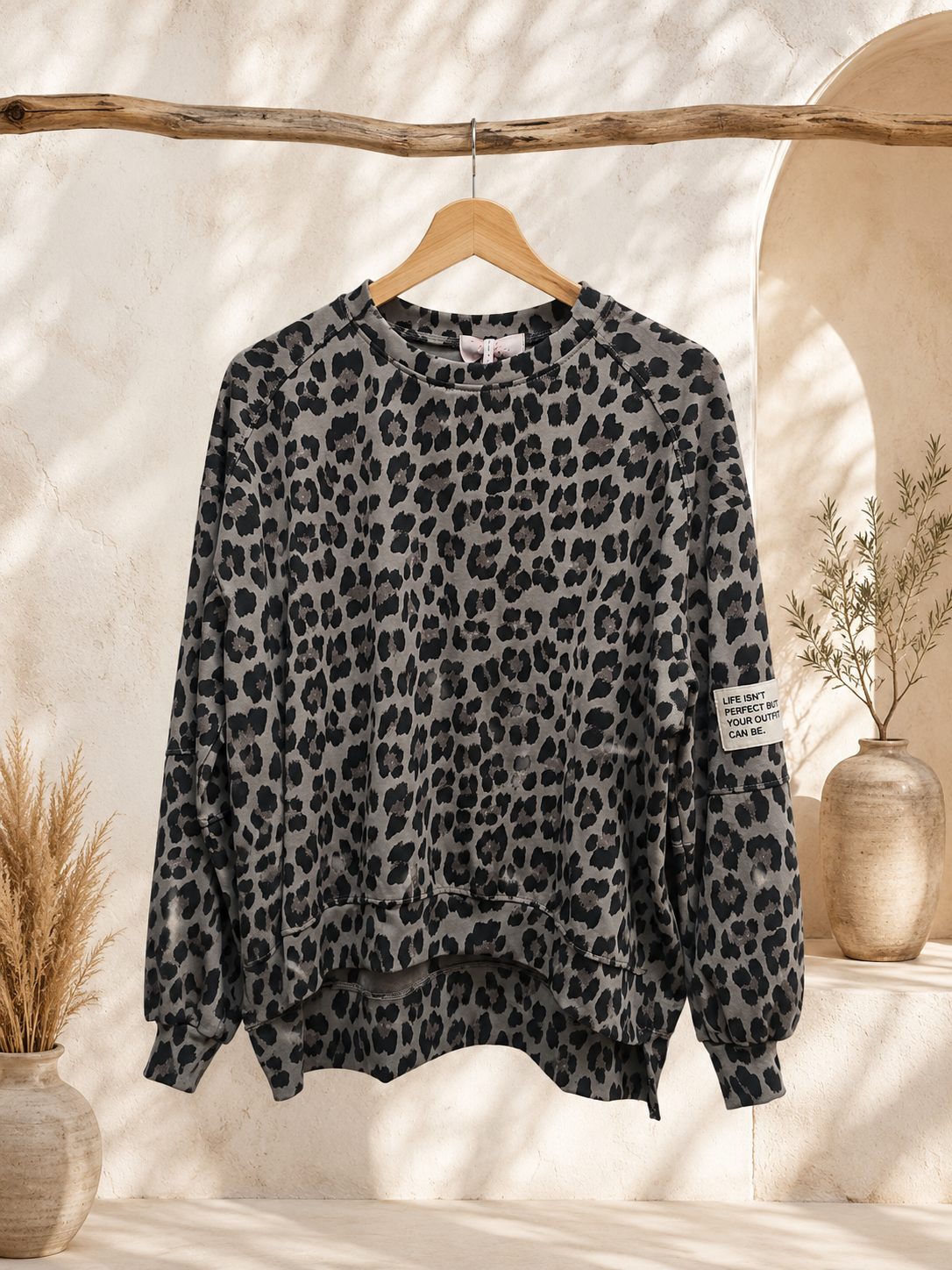 Sweater Leo Patch Juna Made in Italy 34-42 Sweatshirt