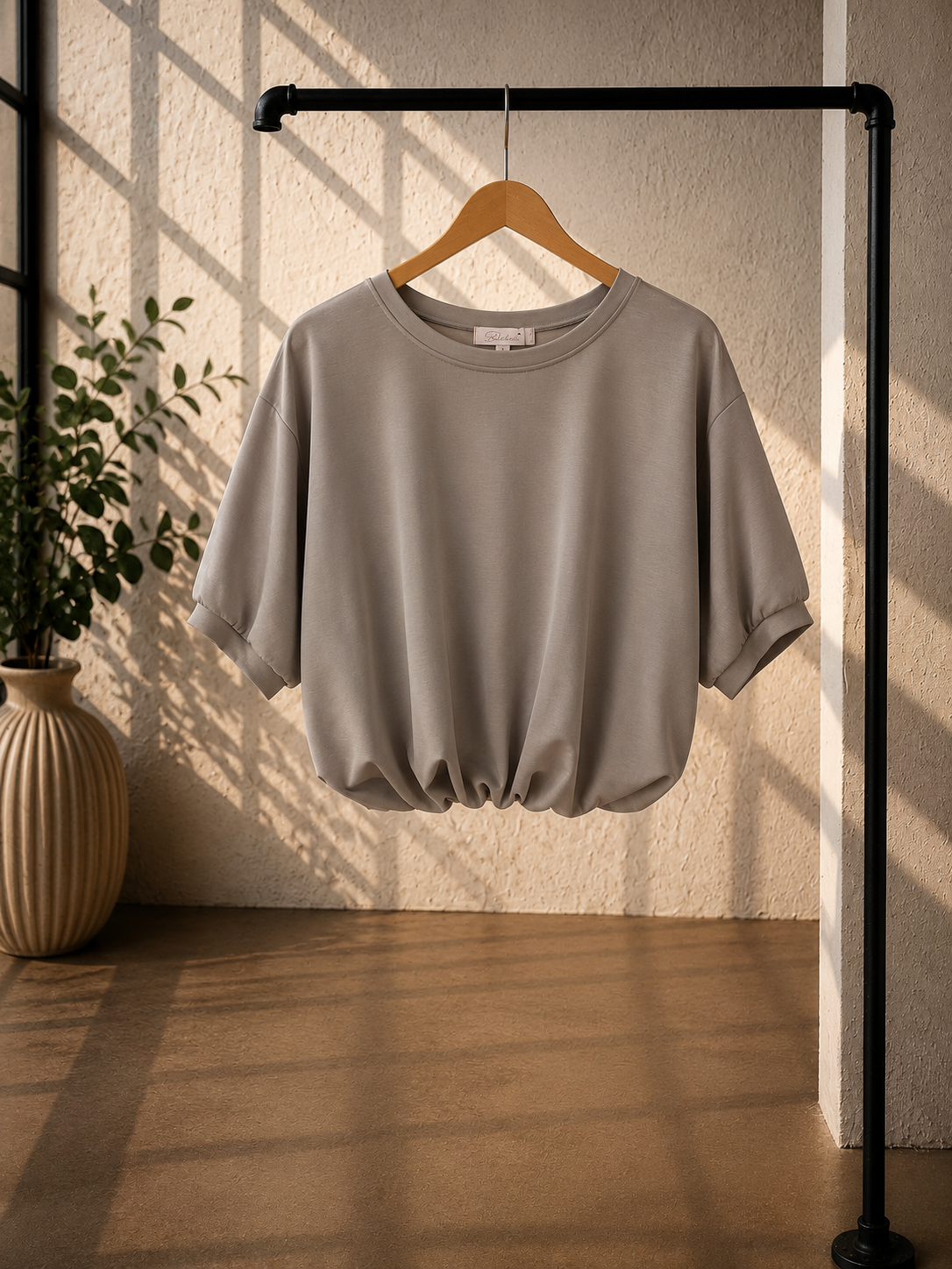 Cropped Butterstoff-Shirt Eleni Made in Italy 34-40/42