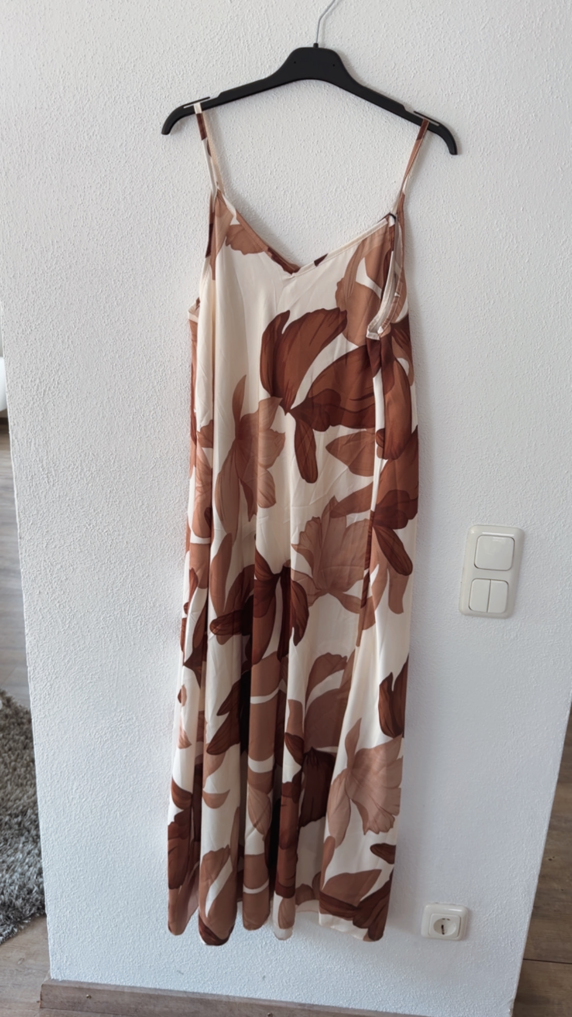 🌸 Maxikleid Dahlia mit floralem Print – Made in Italy 34-42