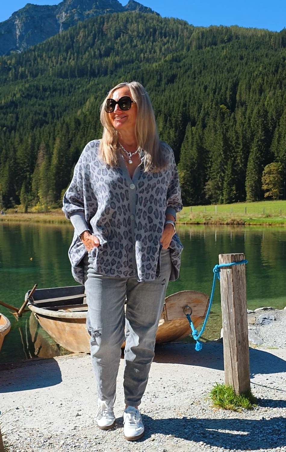 LÄSSIGER STRICK-CARDIGAN FRANZI LEO 34-48 Made in Italy 