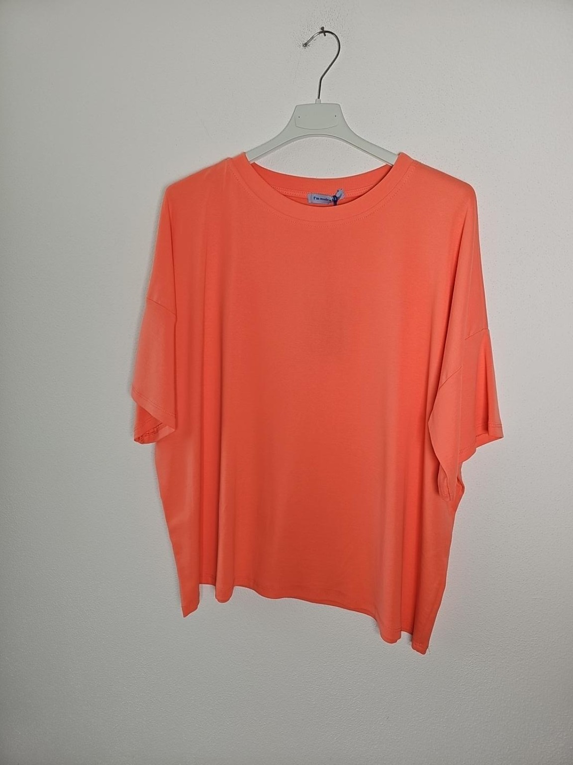 💖✨👚 Basic T-Shirt Uni Zanira Made in Italy 34-40/42 Sommerschnapper – vom Umtausch ausgeschlossen