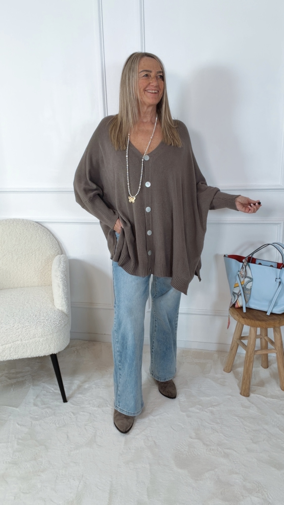 STRICKCARDIGAN LUMINARA Made in Italy 36-44/46