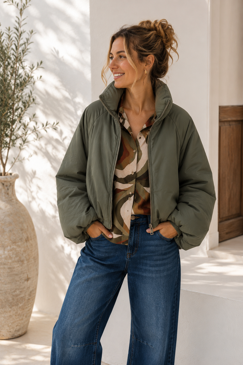 Jacke Puffy Monika – lässiger Allrounder für die Übergangszeit Made in Italy 34-40/42