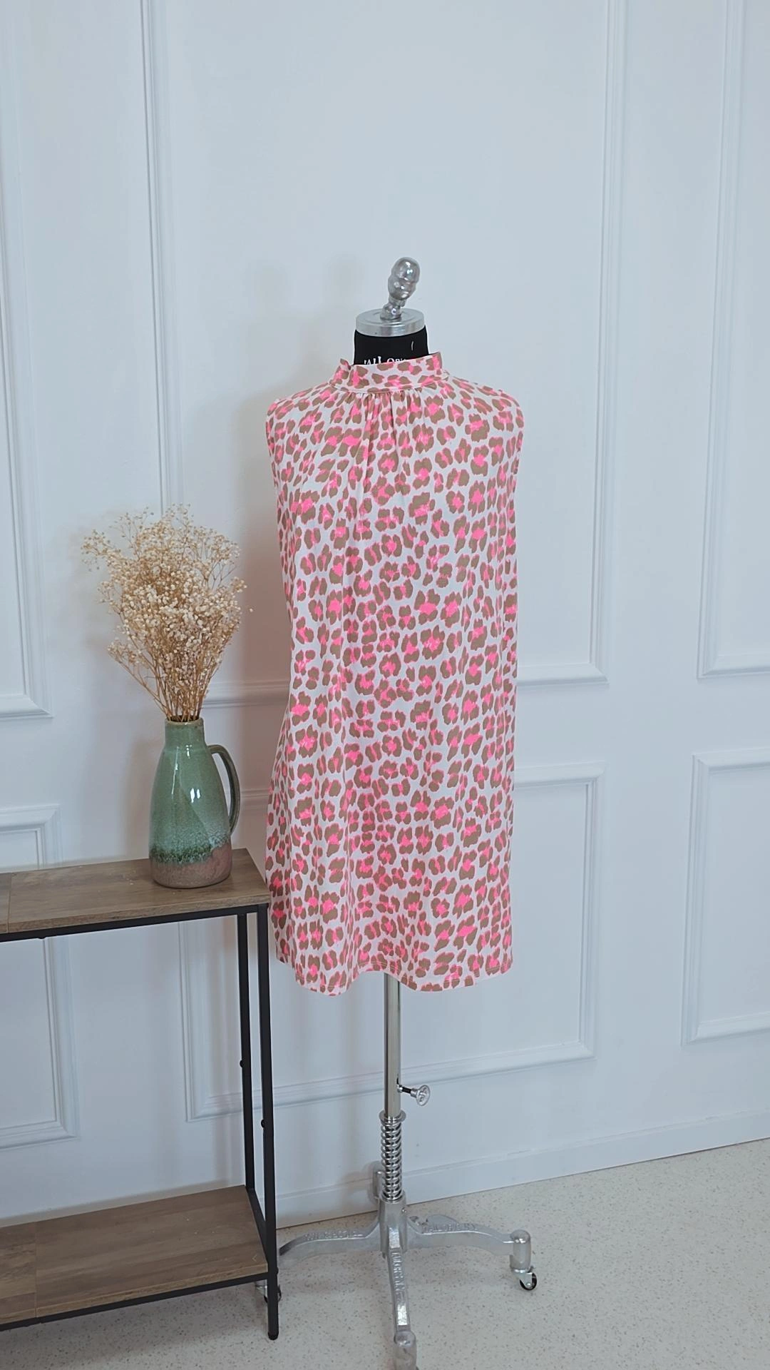 SOMMER KLEID OTTILIA LEO SCHLEIFE Viskose Made in Italy 34-42