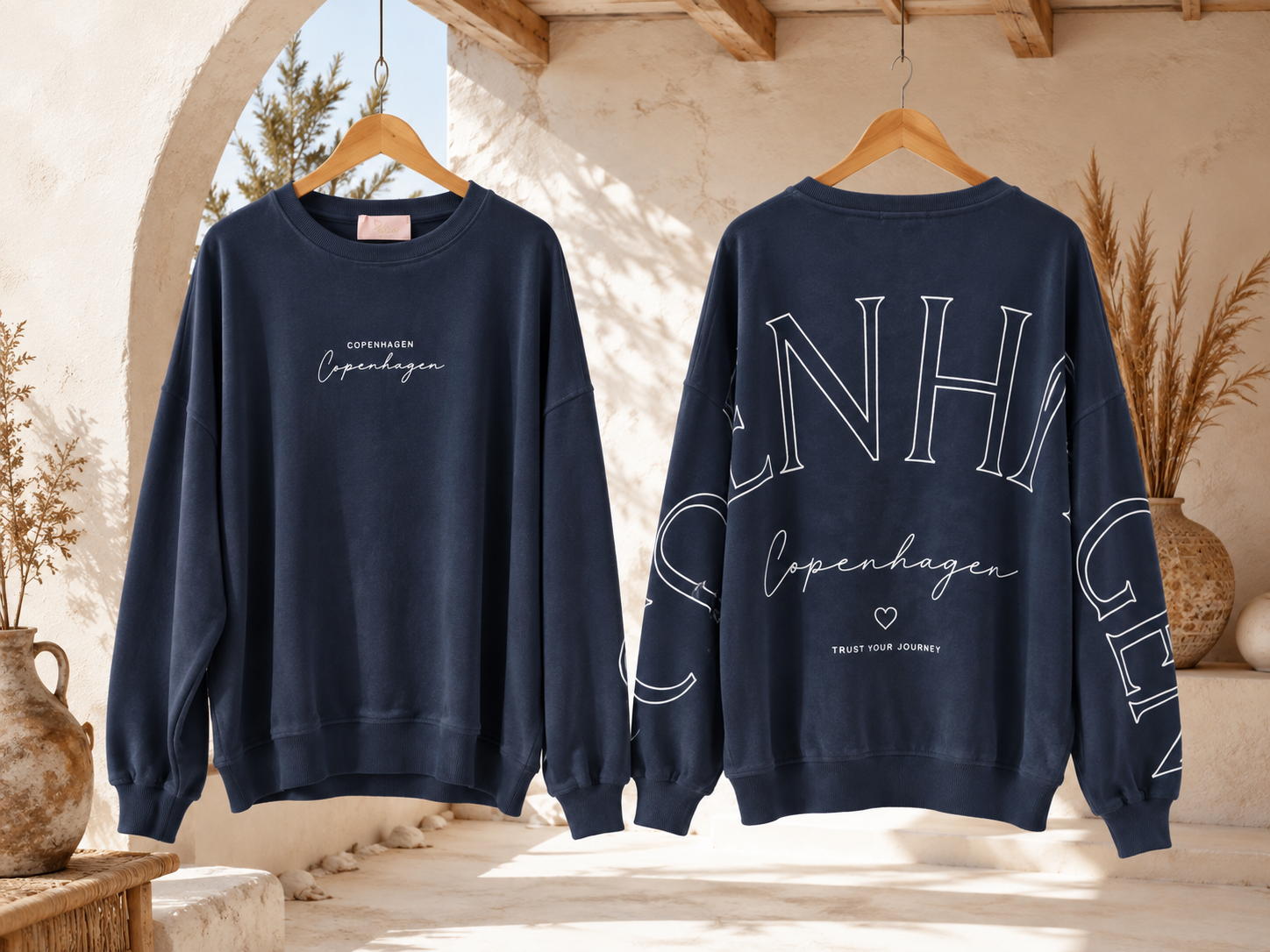 Sweatshirt Copenhagen I NO. SW0016 I lässiger Oversize-Look I Made in Italy 34-42/44