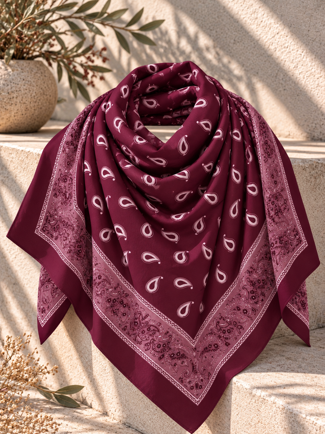 Bandana Tuch – Paisley-Look I T0168 I  Made in Italy