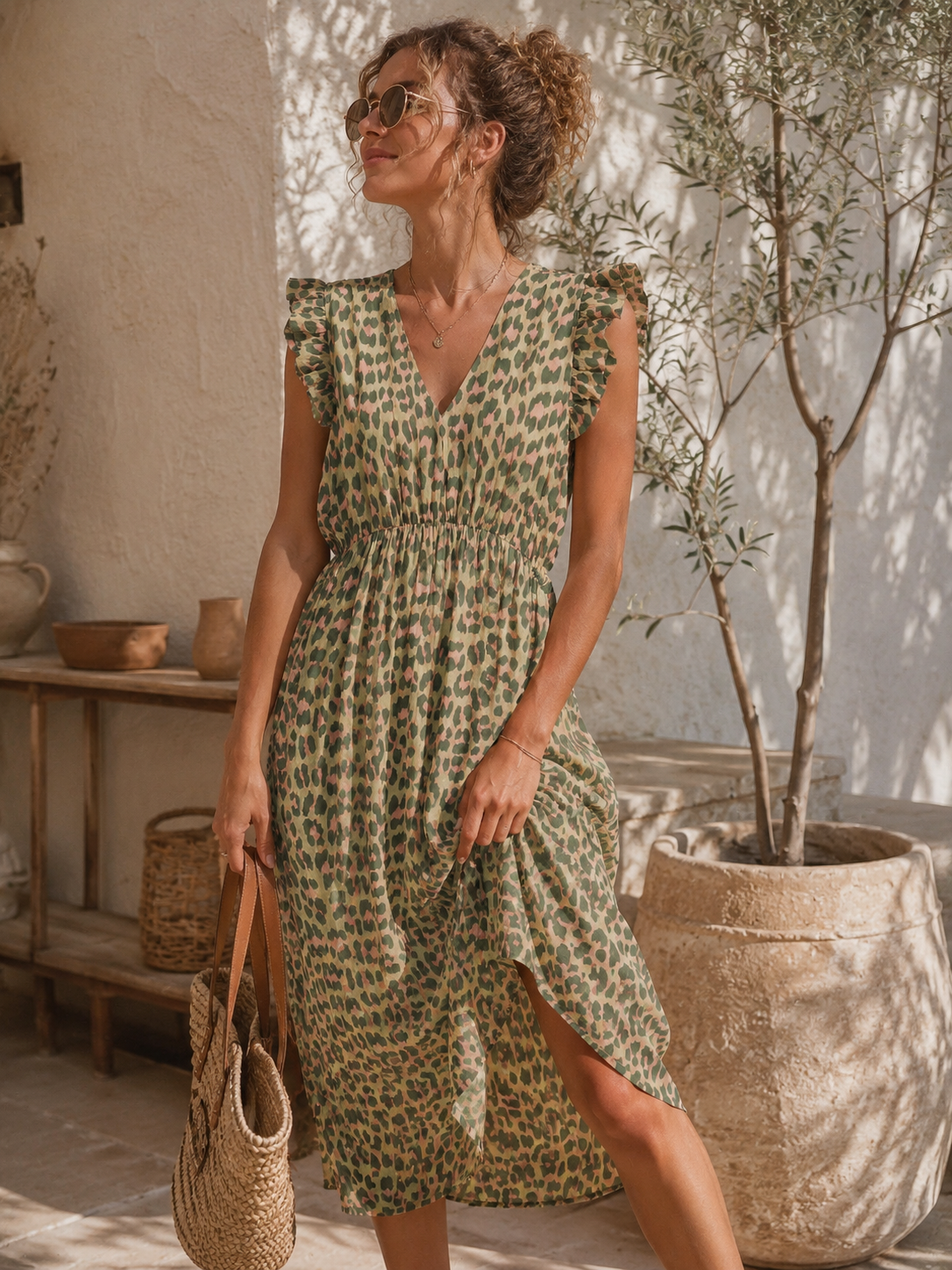 Kleid Arusha – Musselinkleid mit Boho-Charme  – Made in Italy |  tragbar bis Größe 42/44