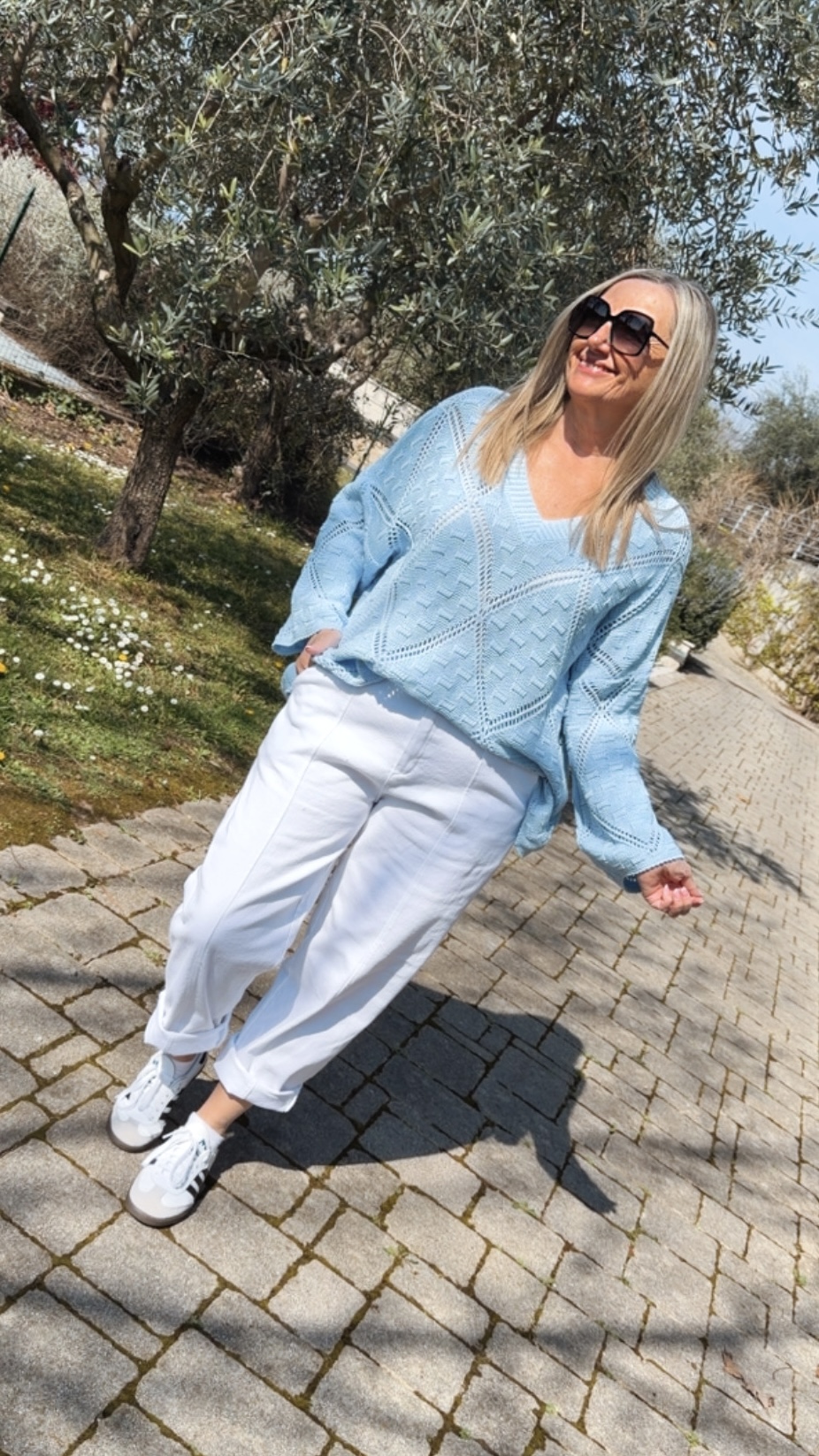 LOCHSTRICK PULLOVER LOREDALINA VENTO 34-44 Made in Italy