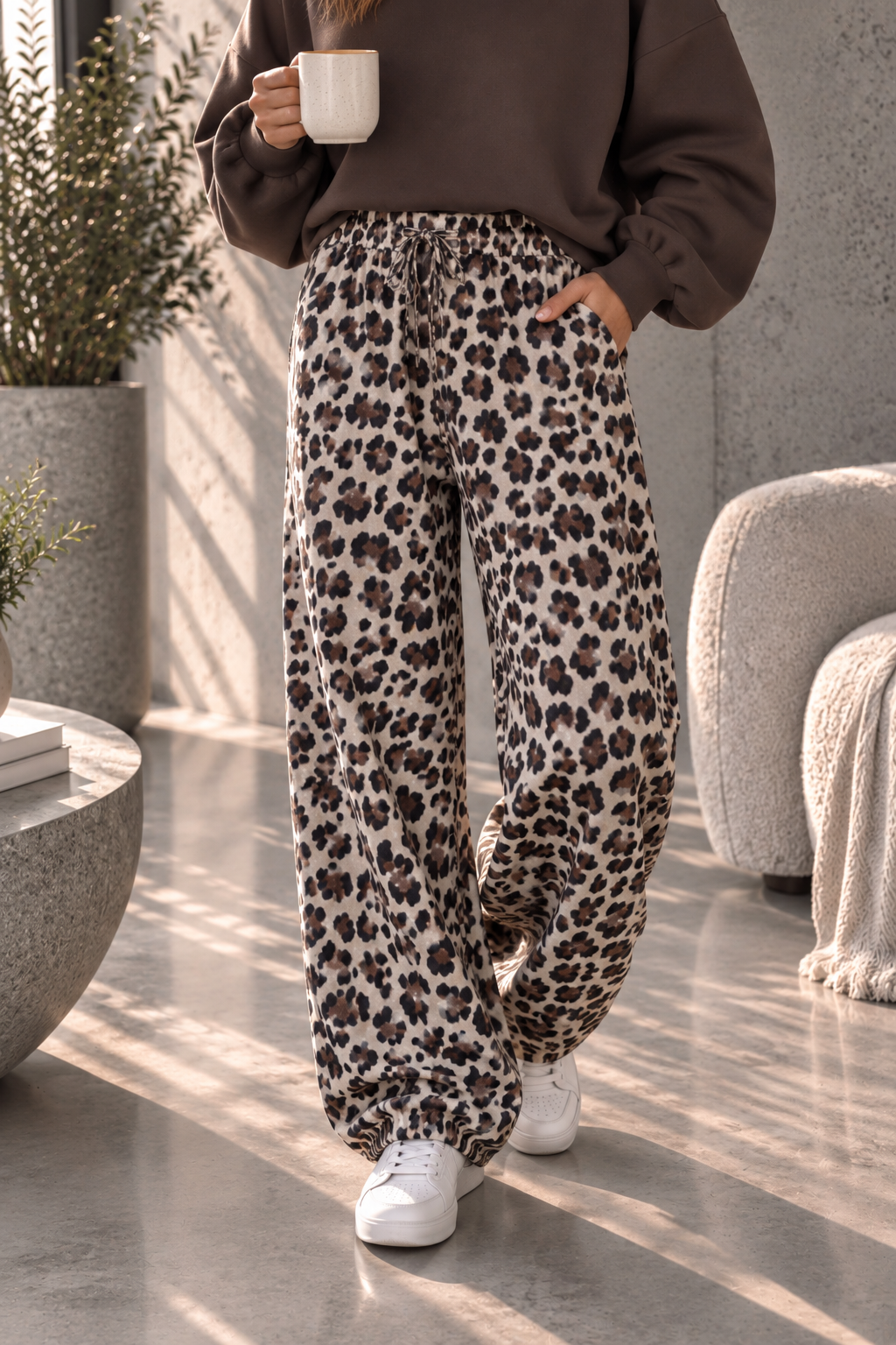 Ballon-Jogpant lässige Basic Pants für jeden Tag I JP0140 I Made in Italy 34-42/44