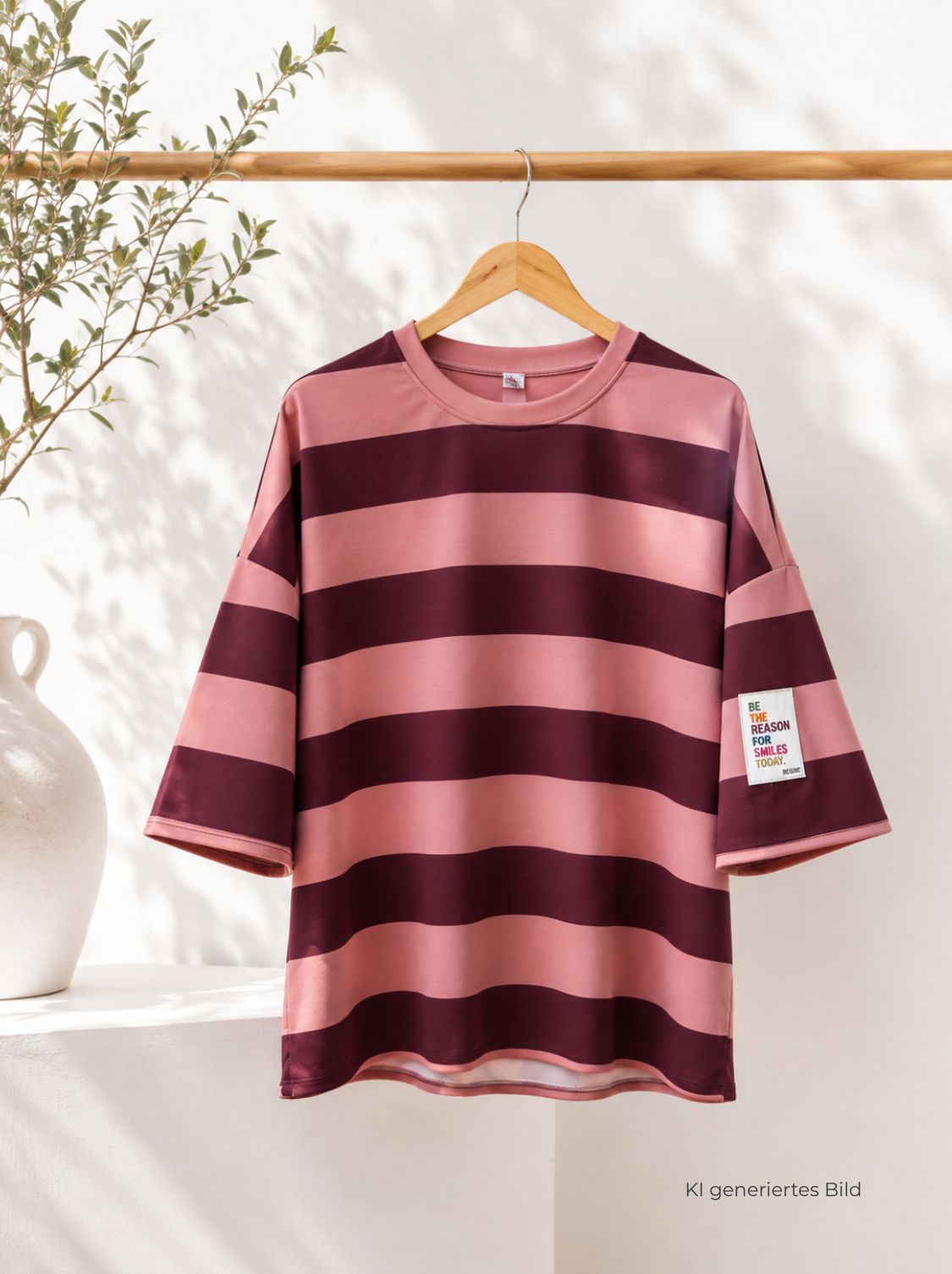 Buttersoft-Shirt „Jule“ Made in Italy passt bis Gr. 44 Streifen