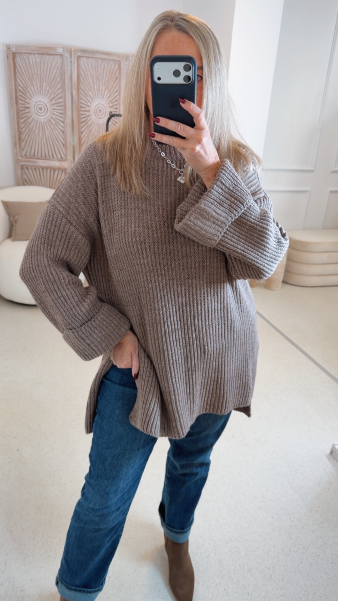 BASIC KNIT SWEATER TULIPA Made in Italy 36 - 44