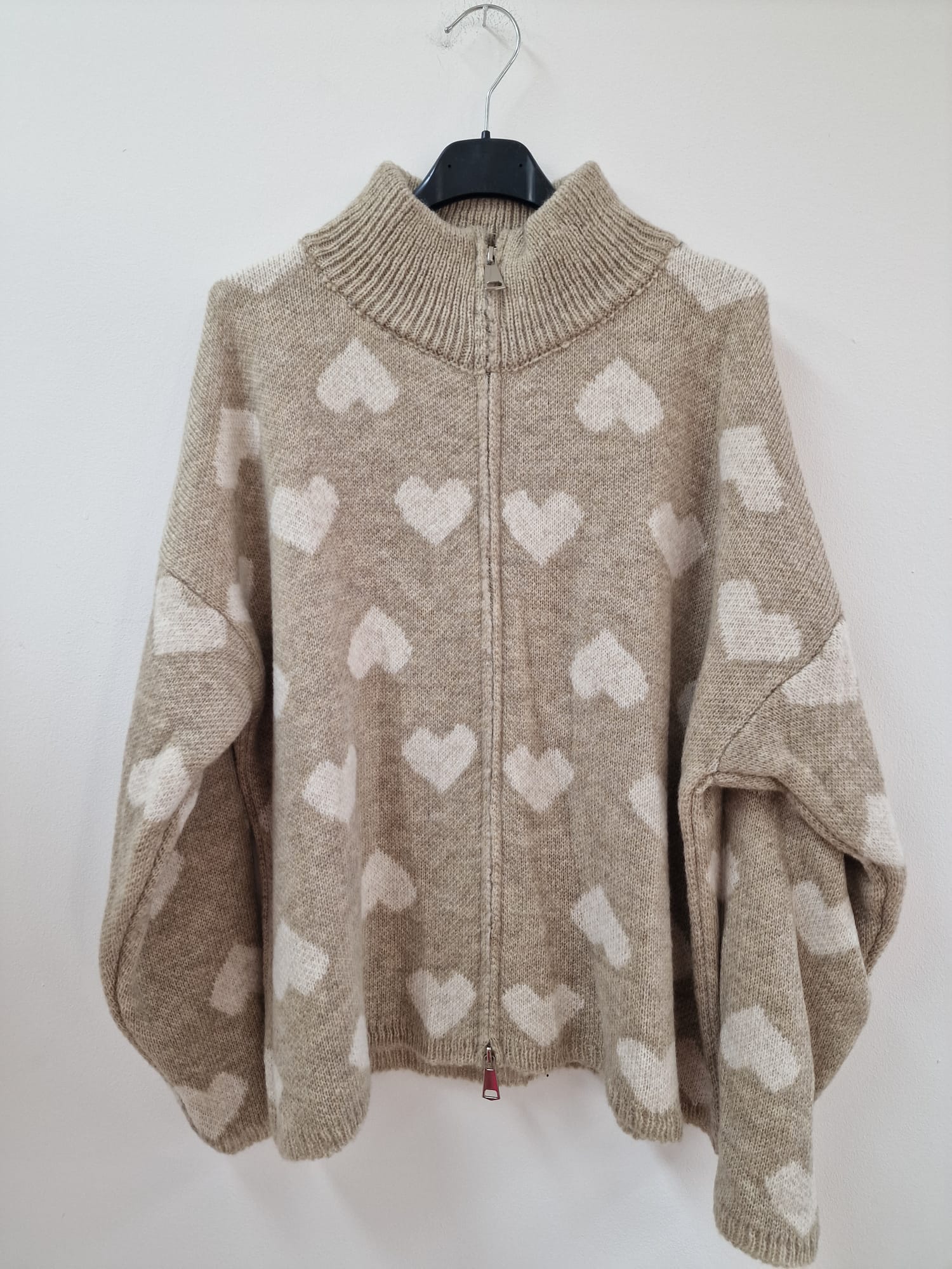 Strickjacke „Herz / Heart“ – ST0081 | Made in Italy 34-44 Strickjacke