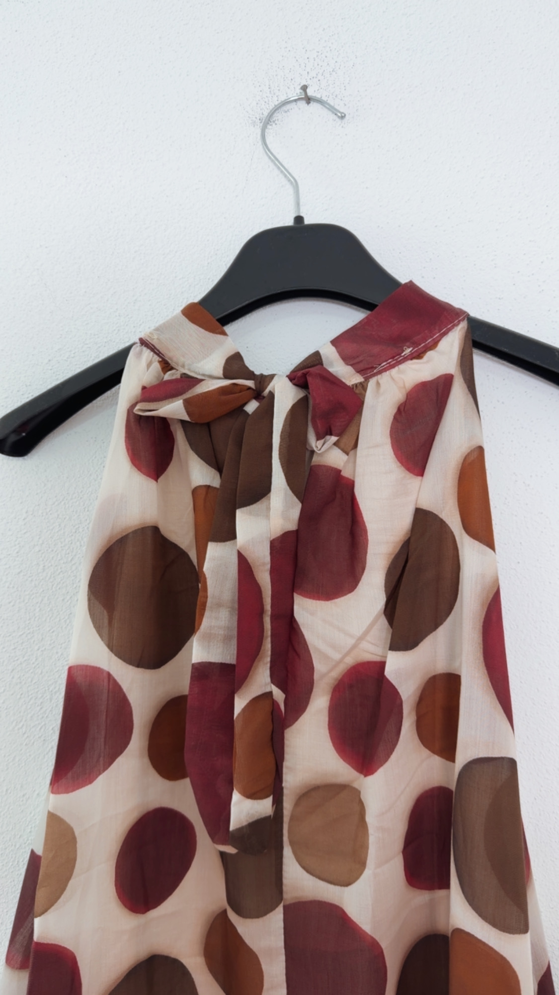 Polka Dots Kleid Zakynthos – Made in Italy | Passend bis zu einer guten Größe 42