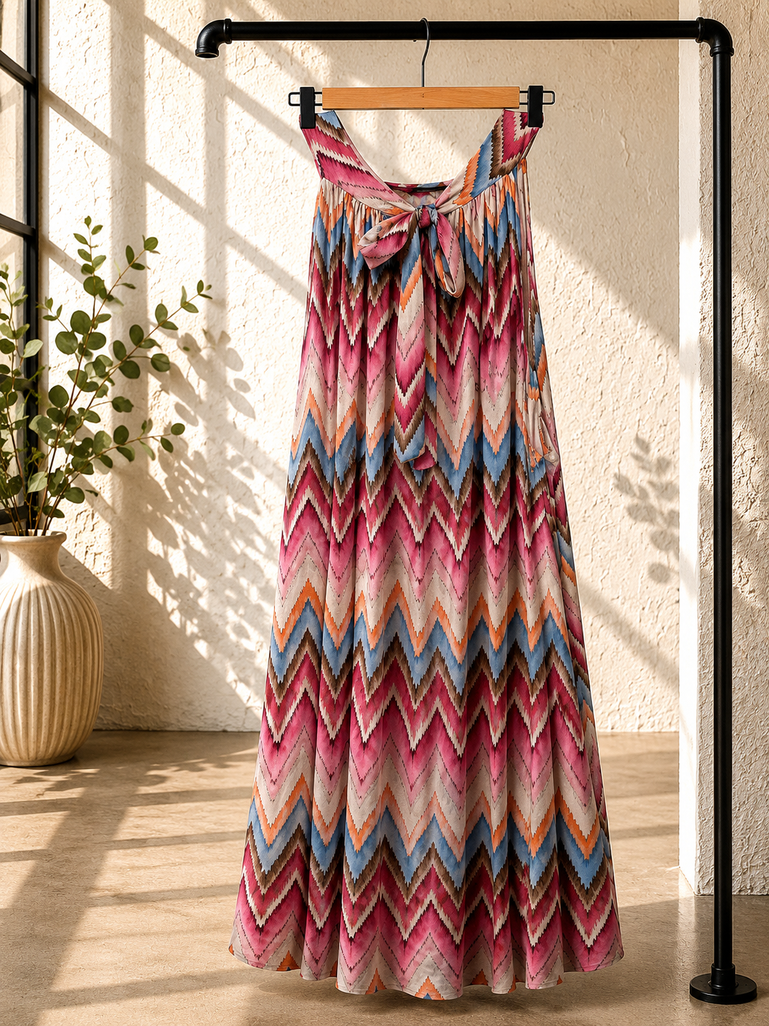 Kleid Bellara Zickzack-Muster Made in Italy 34-40/42