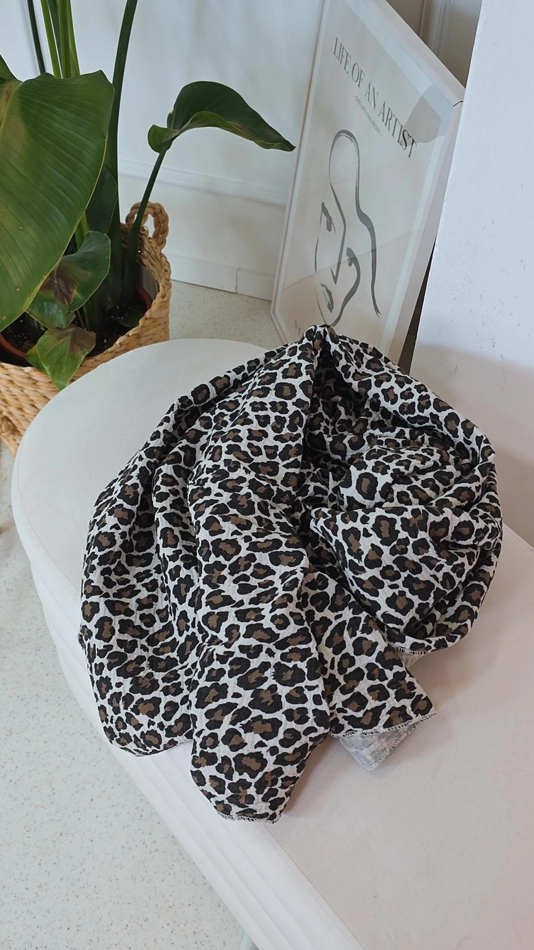 MUSSELIN SCHAL SCARF BARBARA LEO  Pareo Made in Italy