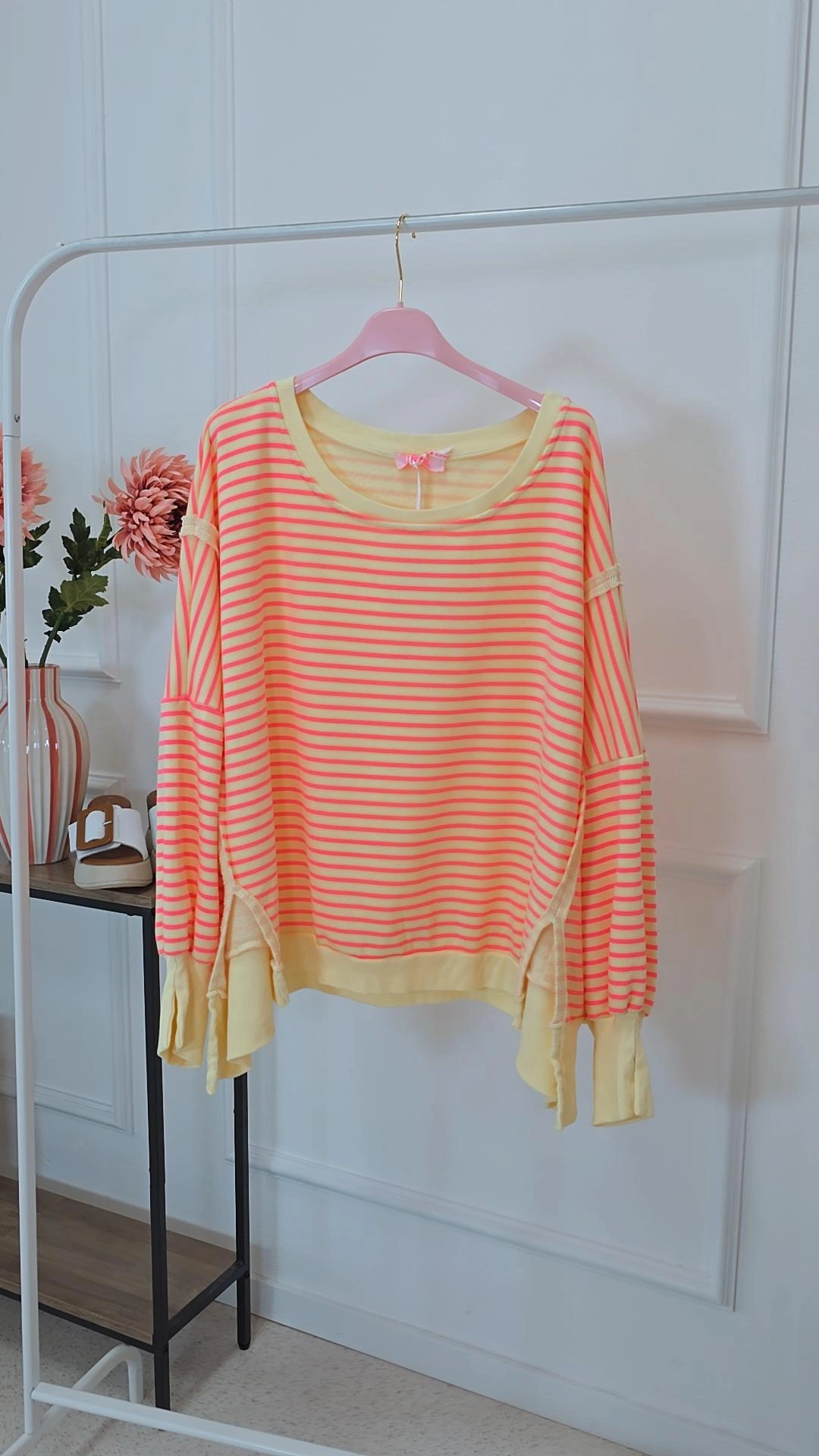 OVERSIZE SWEATER CARLOTA STREIFEN Made in Italy 34-44/46