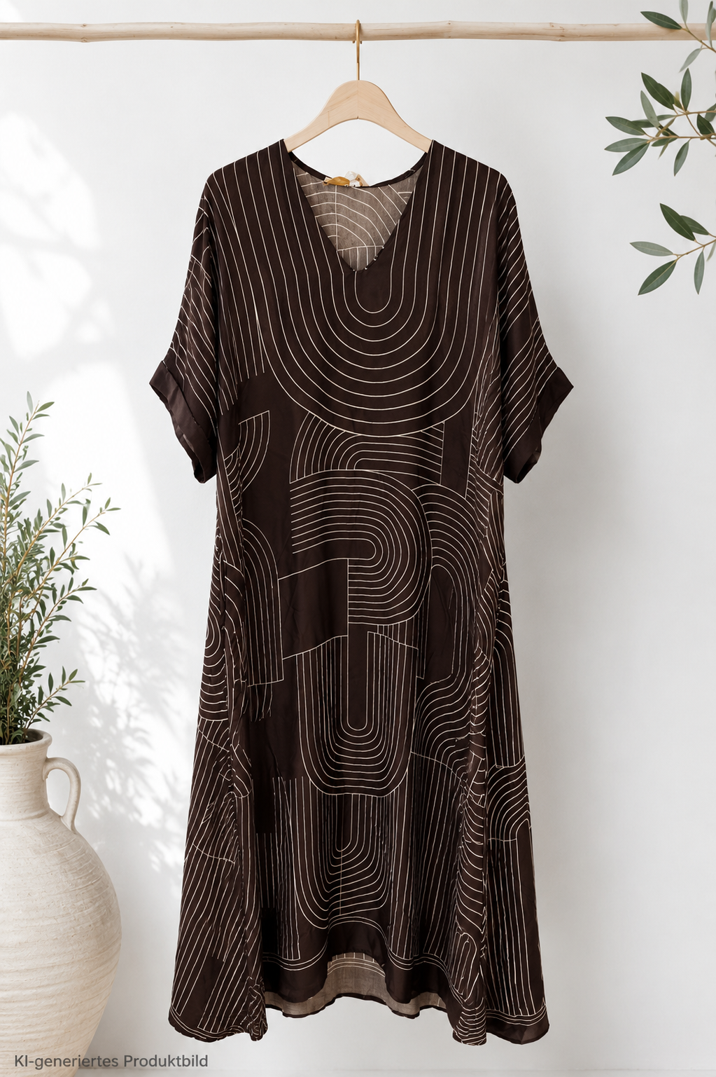 Maxi-Kleid Viskose-Seidenkleid Vanessa Made in Italy Gr. 34-42/44