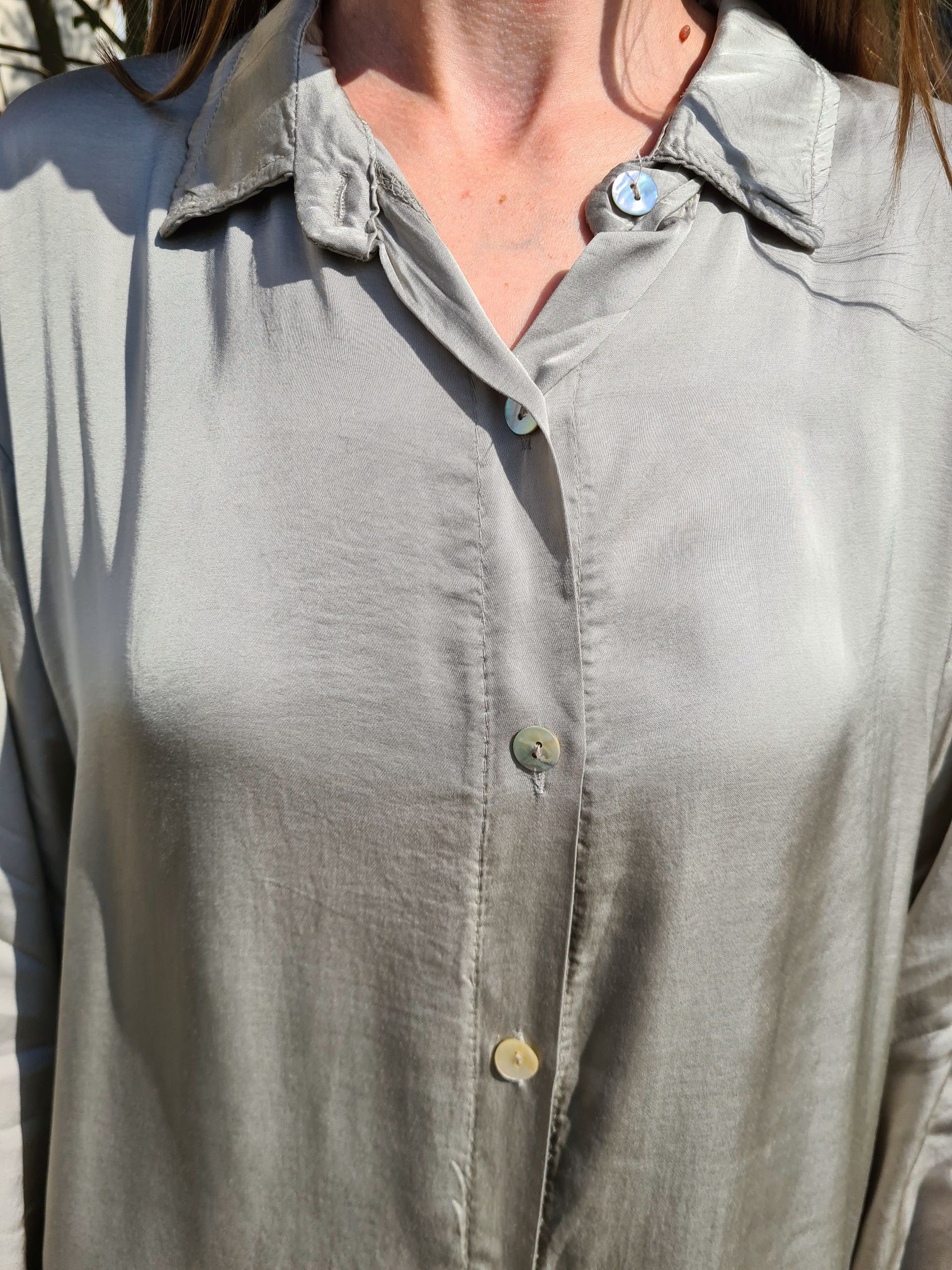 OVERSIZE BLUSE BIANCA GRAU BEIGE 34-42 Made in Italy Longbluse Hemd OVERSIZE BLUSE BIANCA GRAU BEIGE 34-42 Made in Italy Longbluse Hemd