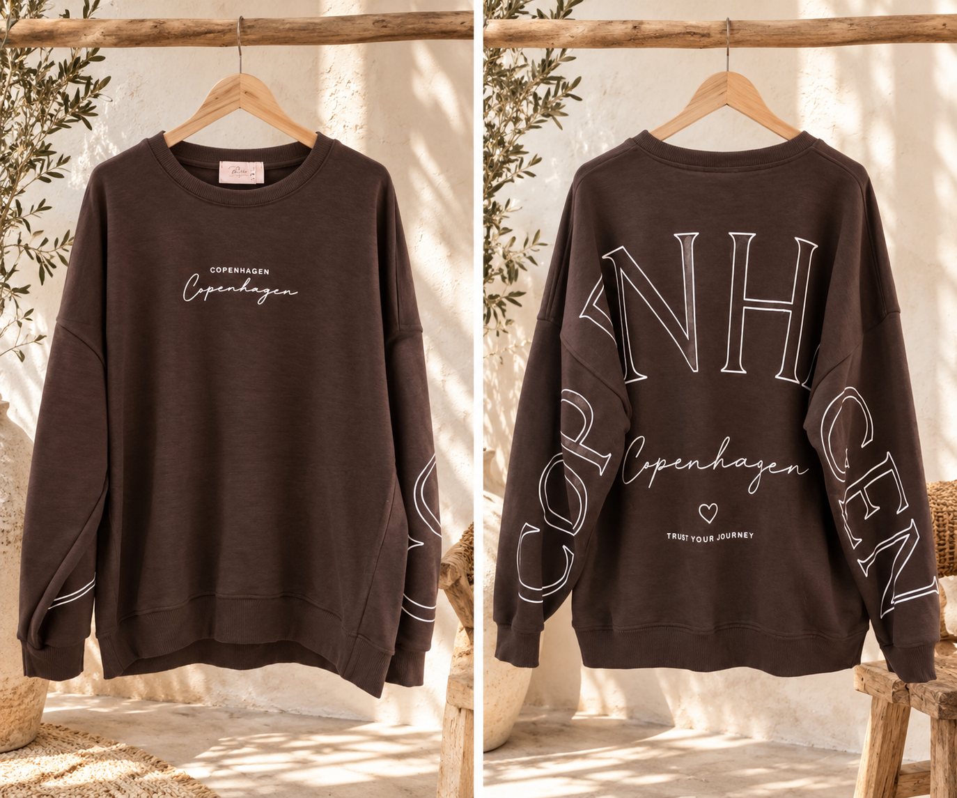 Sweatshirt Copenhagen I NO. SW0016 I lässiger Oversize-Look I Made in Italy 34-42/44