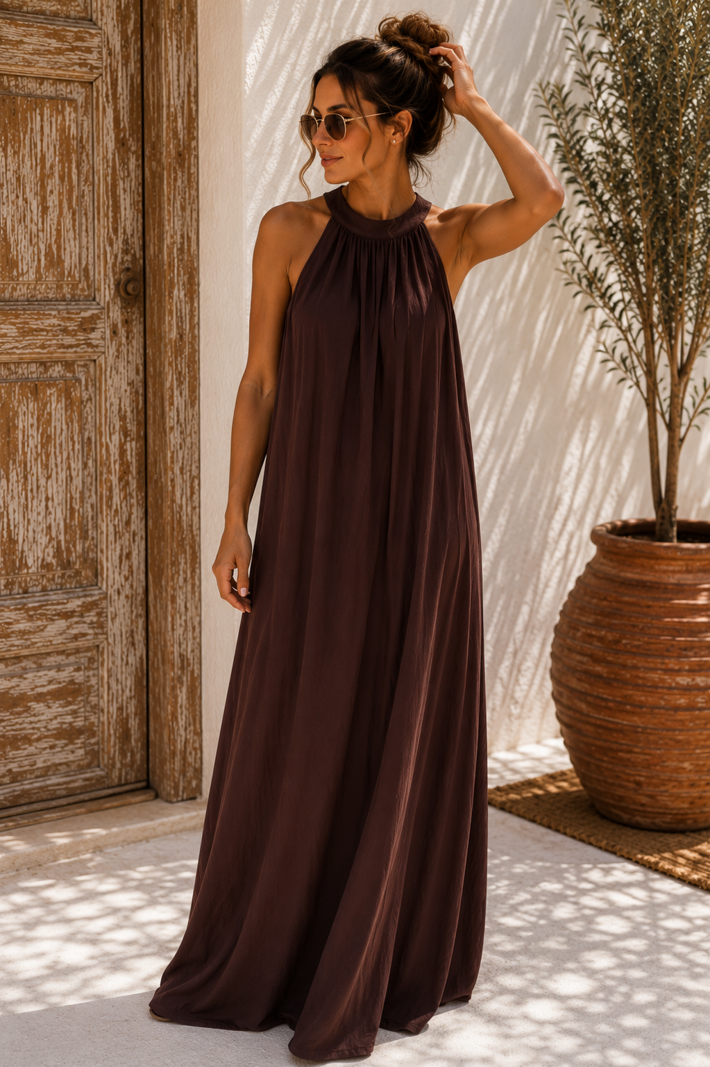 Kofferkleid Kleid „Amboseli“ lang – Dein stilvoller Begleiter für jeden Sommertag Made in Italy Gr 34-42