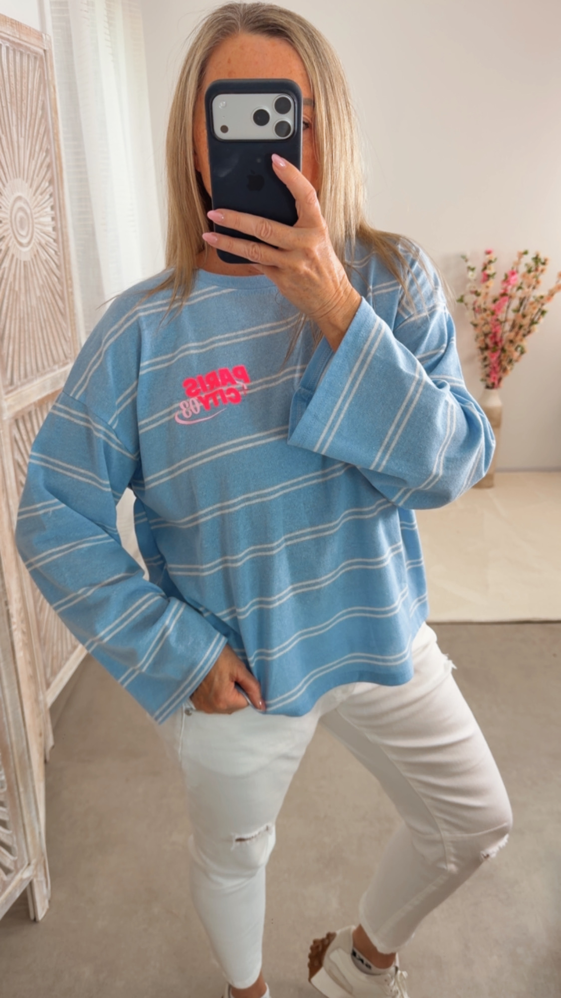 💙🏝️✨ Langarmshirt Favi Paris City 03 34-40/42