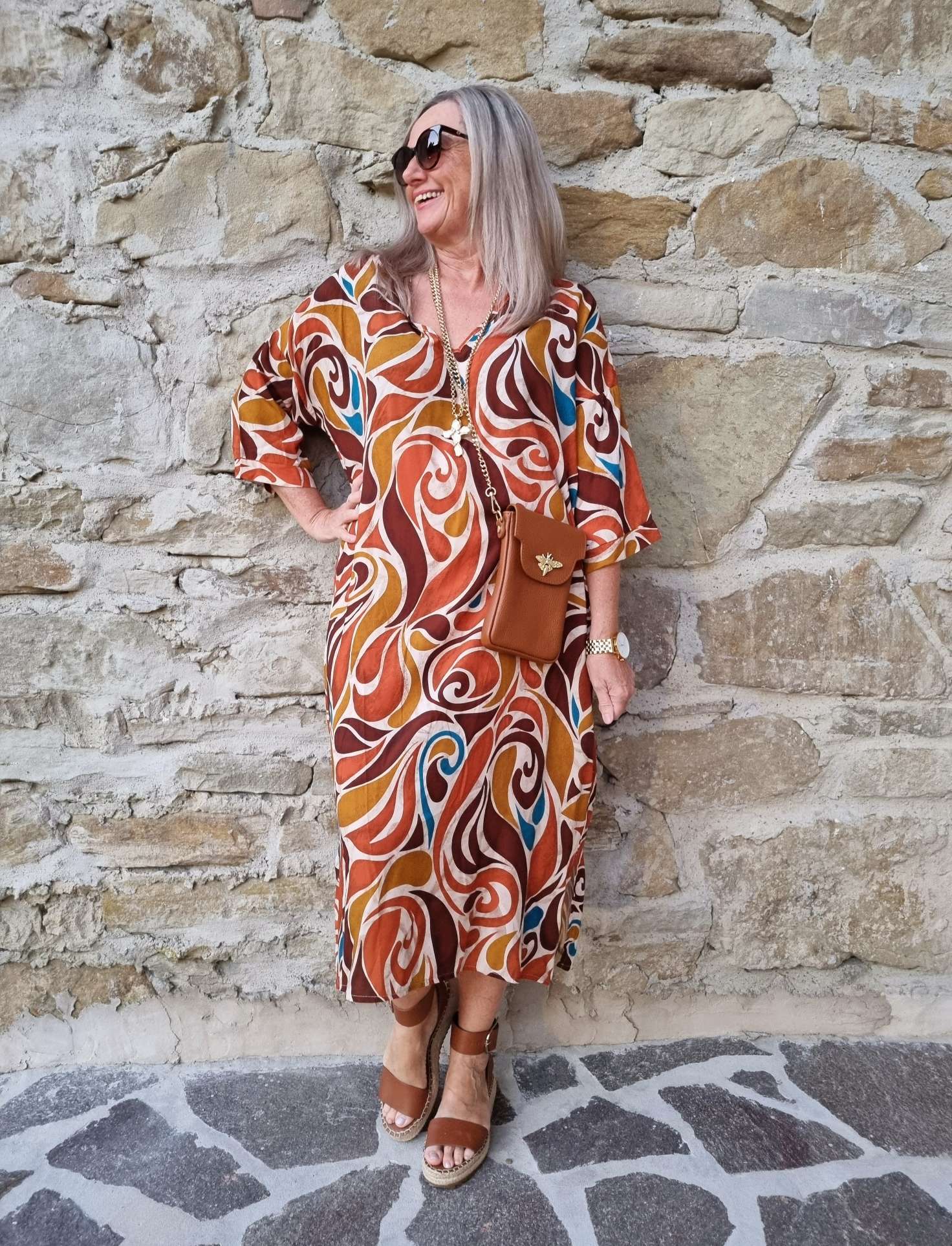 EDLES DRESS LEA ROST 34-42 Made in Italy Kleid EDLES DRESS LEA ROST 34-42 Made in Italy Kleid