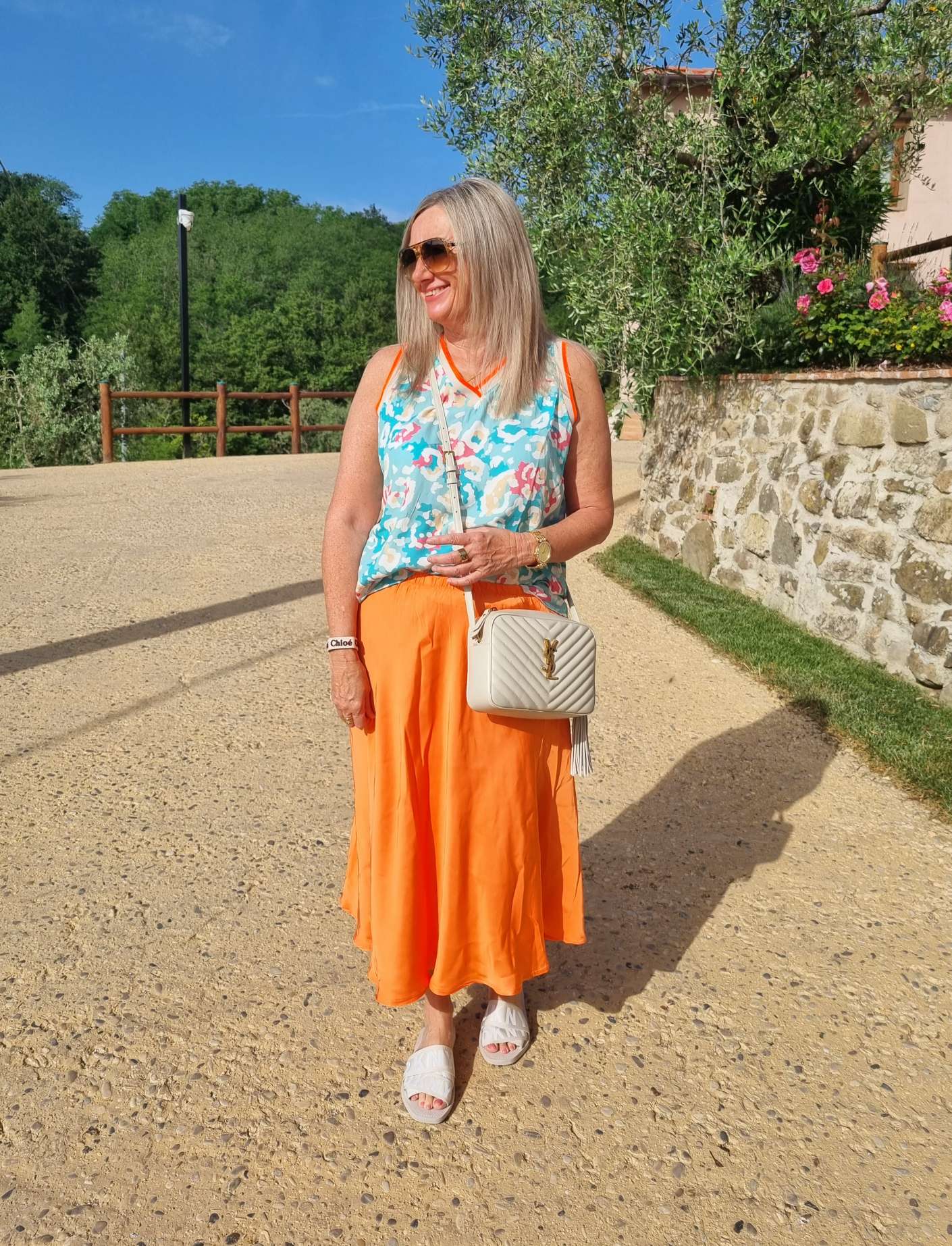 EDLER SATIN SKIRT SABRINA ORANGE Silk Seiden Mix Rock Made in Italy 34-40/42 EDLER SATIN SKIRT SABRINA ORANGE Silk Seiden Mix Rock Made in Italy 34-40/42