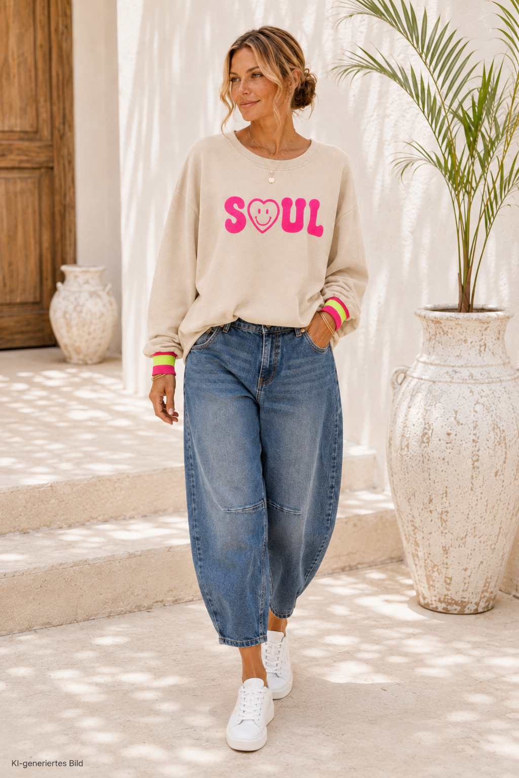 Sweatshirt „Good Soul“ Made in Italy