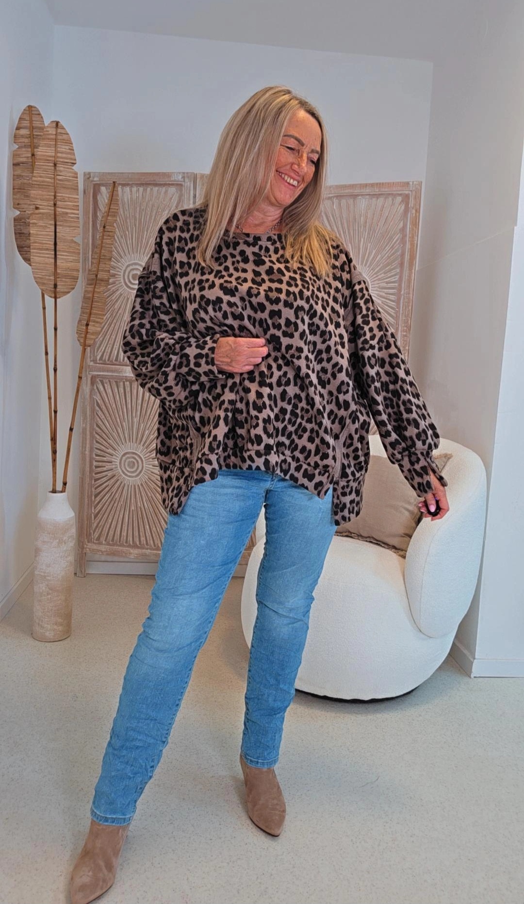 OVERSIZE SWEATER CARLOTA BIG LEO 34-44/46 Made in Italy