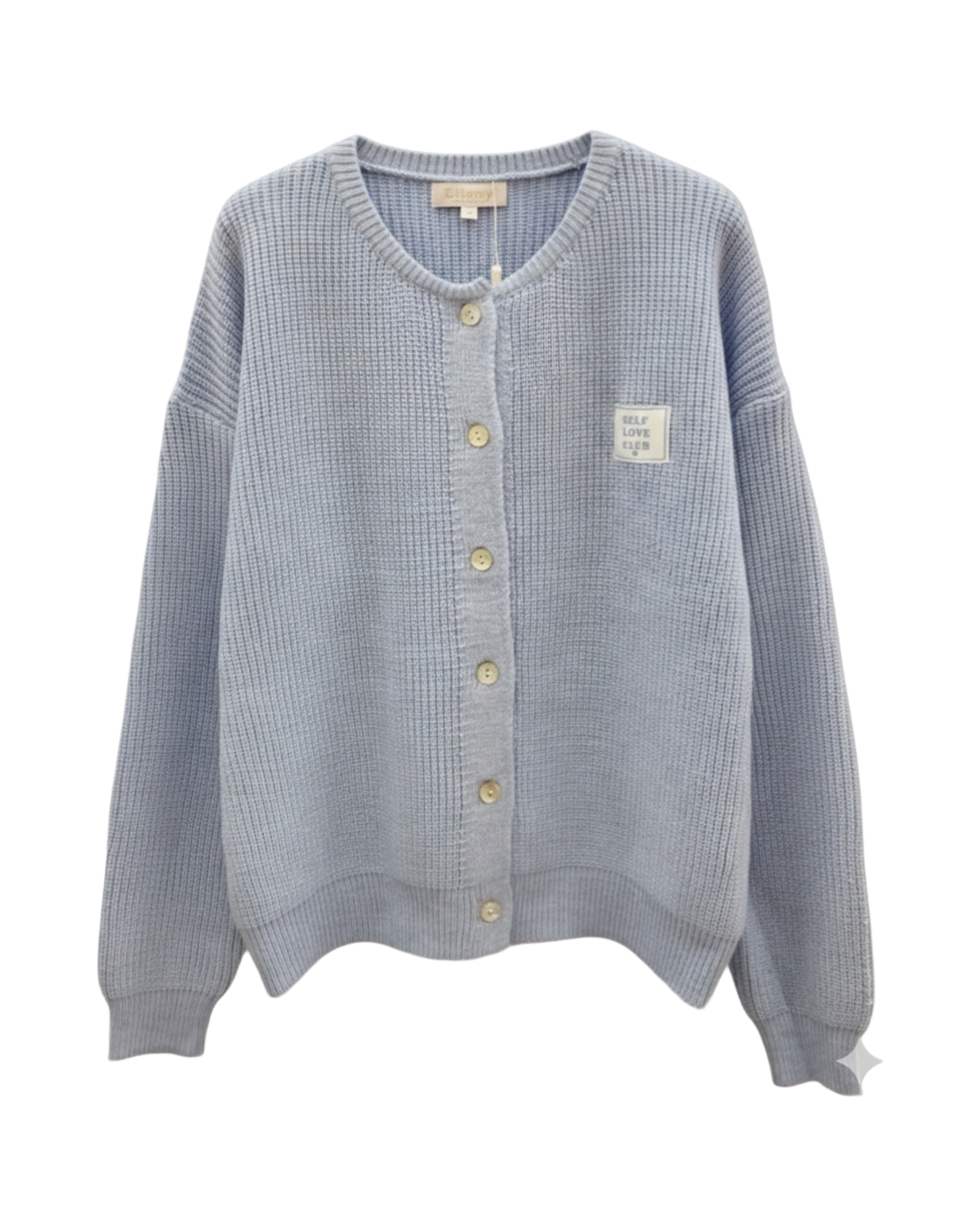 💖STRICKJACKE AMARA SELF LOVE CLUB  34-42 Italy Style Cardigan