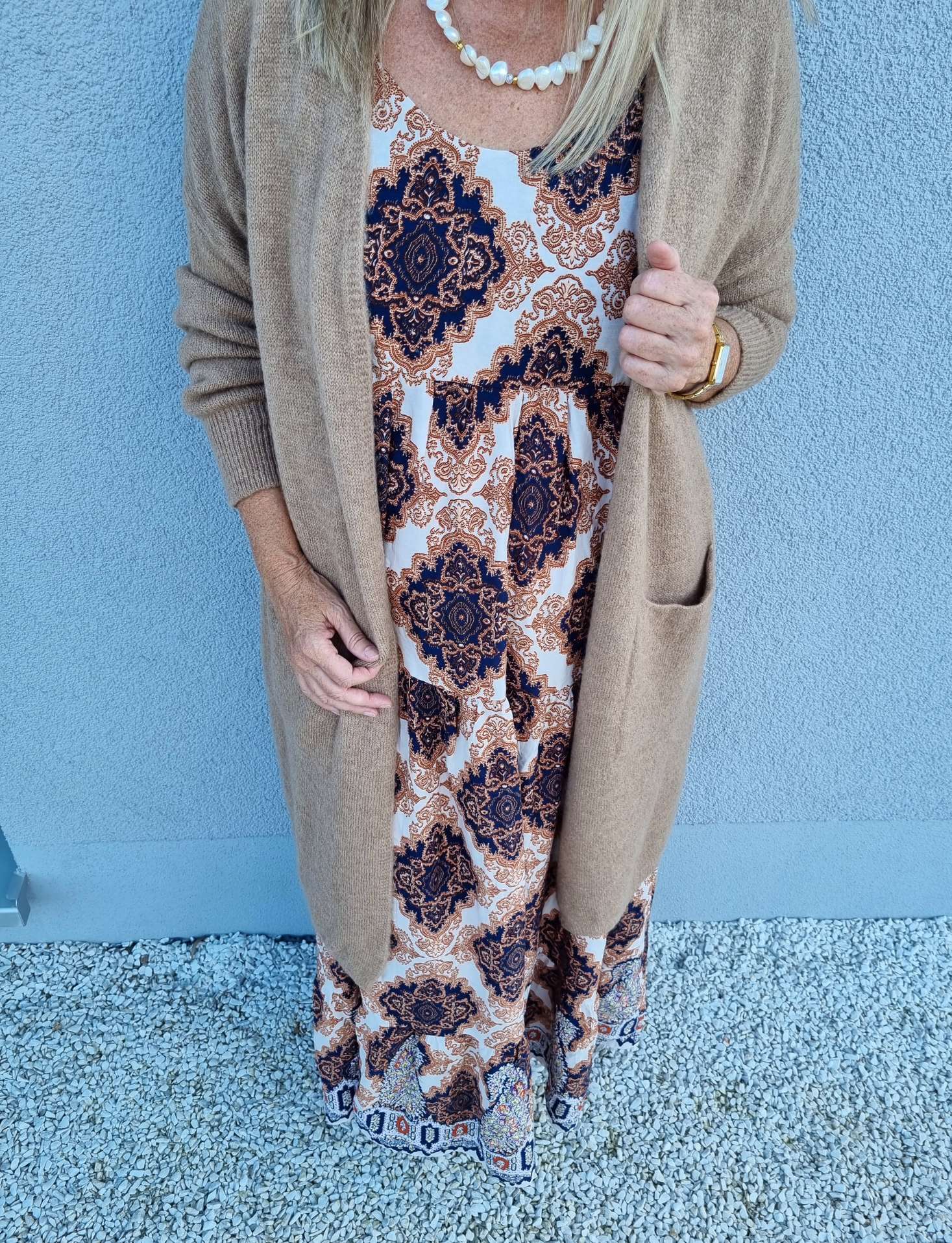 EDLER KNIT CARDIGAN TEODORA CAMEL Strick Jacke Mantel 34-42 Made in Italy EDLER KNIT CARDIGAN TEODORA CAMEL Strick Jacke Mantel 34-42 Made in Italy