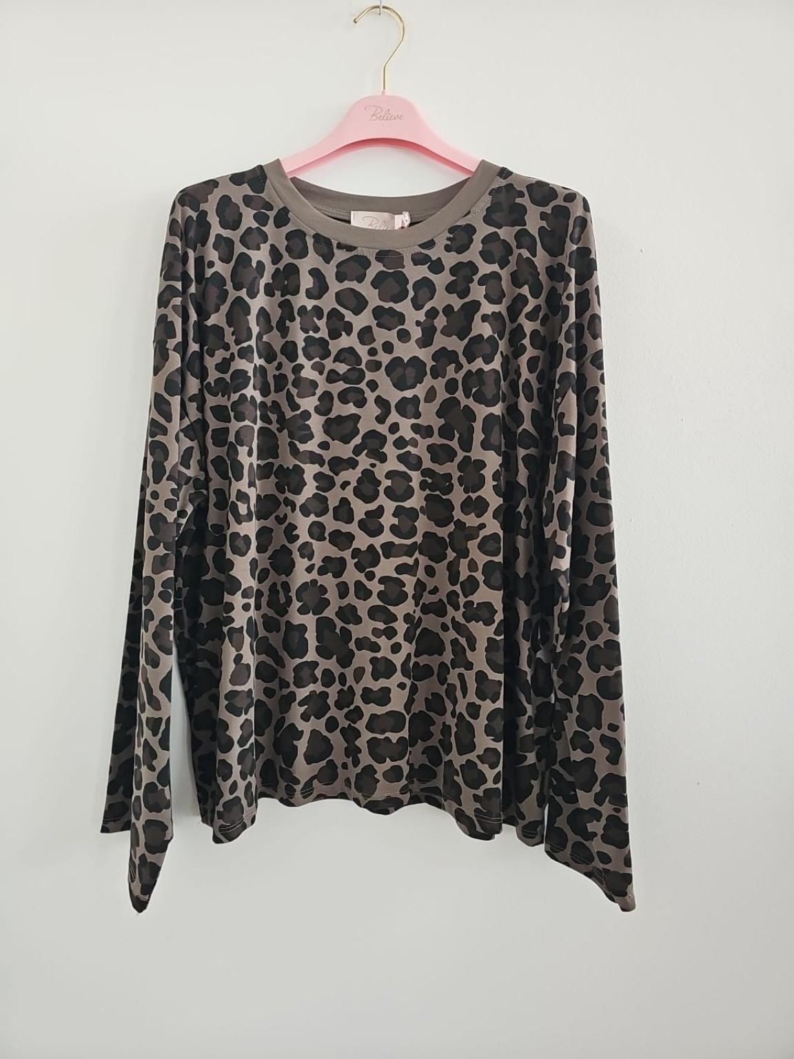 Longsleeve / Langarmshirt I No. LS012 I Leo I ausgestellten Ärmeln I Made in Italy | passt bis Größe 42/44