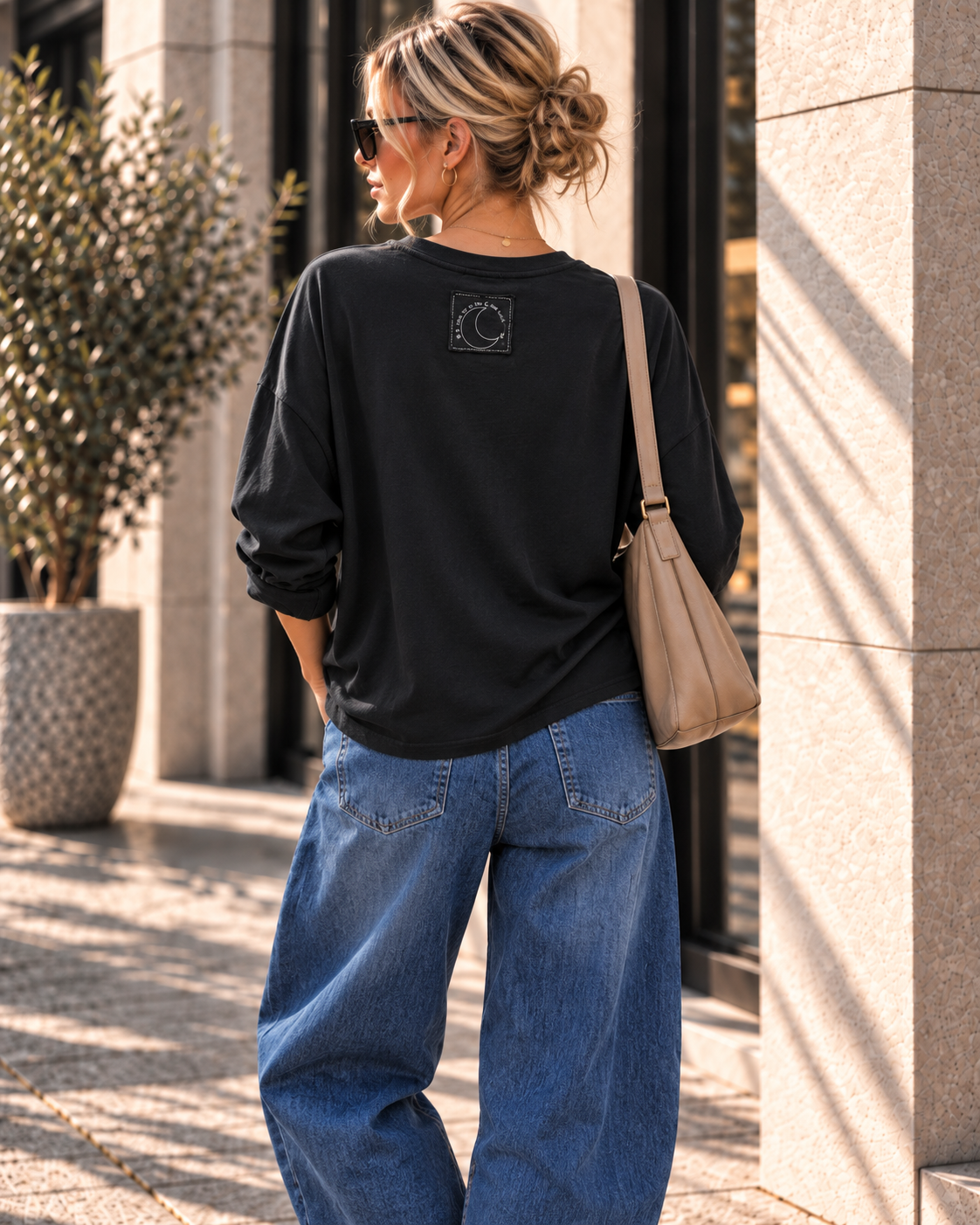 Love to the Moon Longsleeve I LS0154 I 34-42 I Made in Italy 