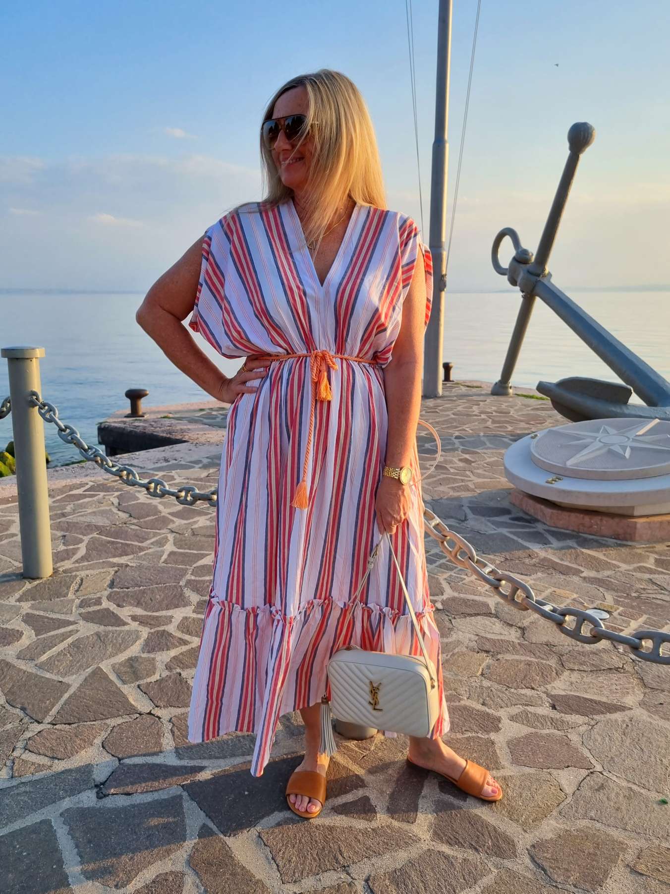 MAXI DRESS RIVA 34-42 Made in Italy Maxi Kleid Sommer Strandkleid MAXI DRESS RIVA 34-42 Made in Italy Maxi Kleid Sommer Strandkleid