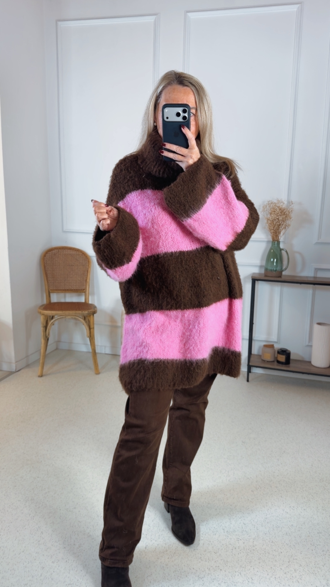 COZY STRIPES STRICKKLEID STRICKPULLOVER HELSINKI 34-44 Made in Italy