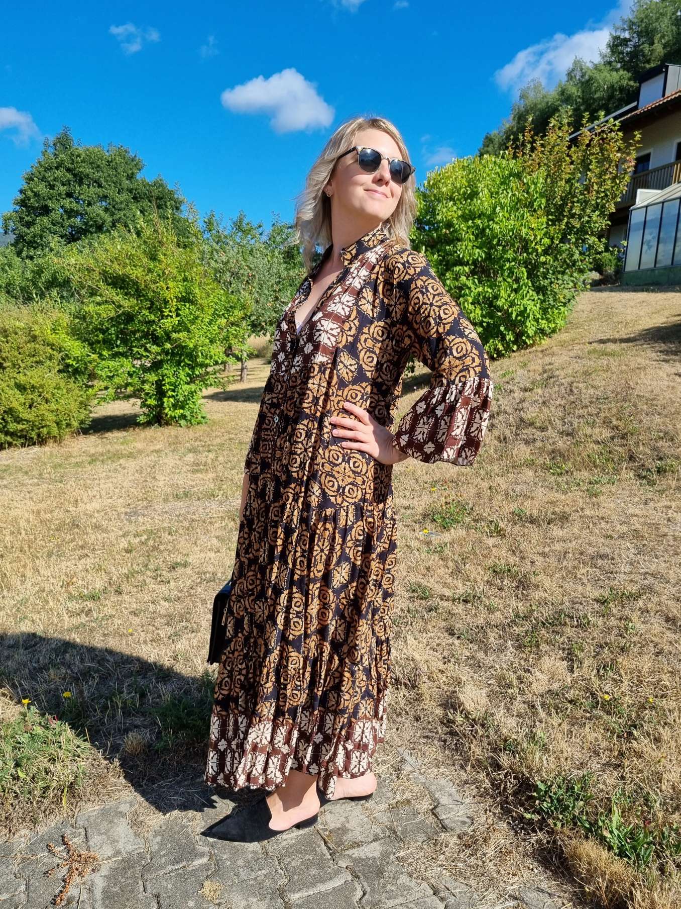 MAXI TUNIKA DRESS ISABELL SCHWARZ 34-40/42 Made in Italy langes Kleid Hängerchen Tunikakleid MAXI TUNIKA DRESS ISABELL SCHWARZ 34-40/42 Made in Italy langes Kleid Hängerchen Tunikakleid