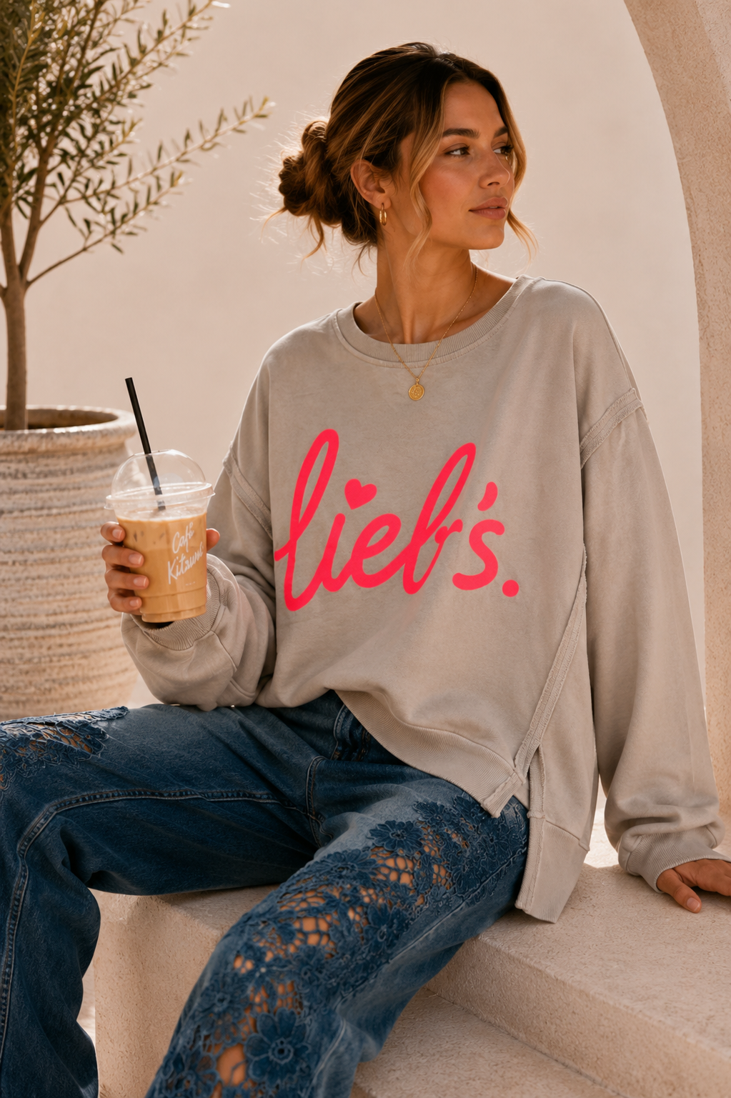 Sweatshirt Isotta – Lieb´s im lässigen Oversize-Look Made in Italy 34-48
