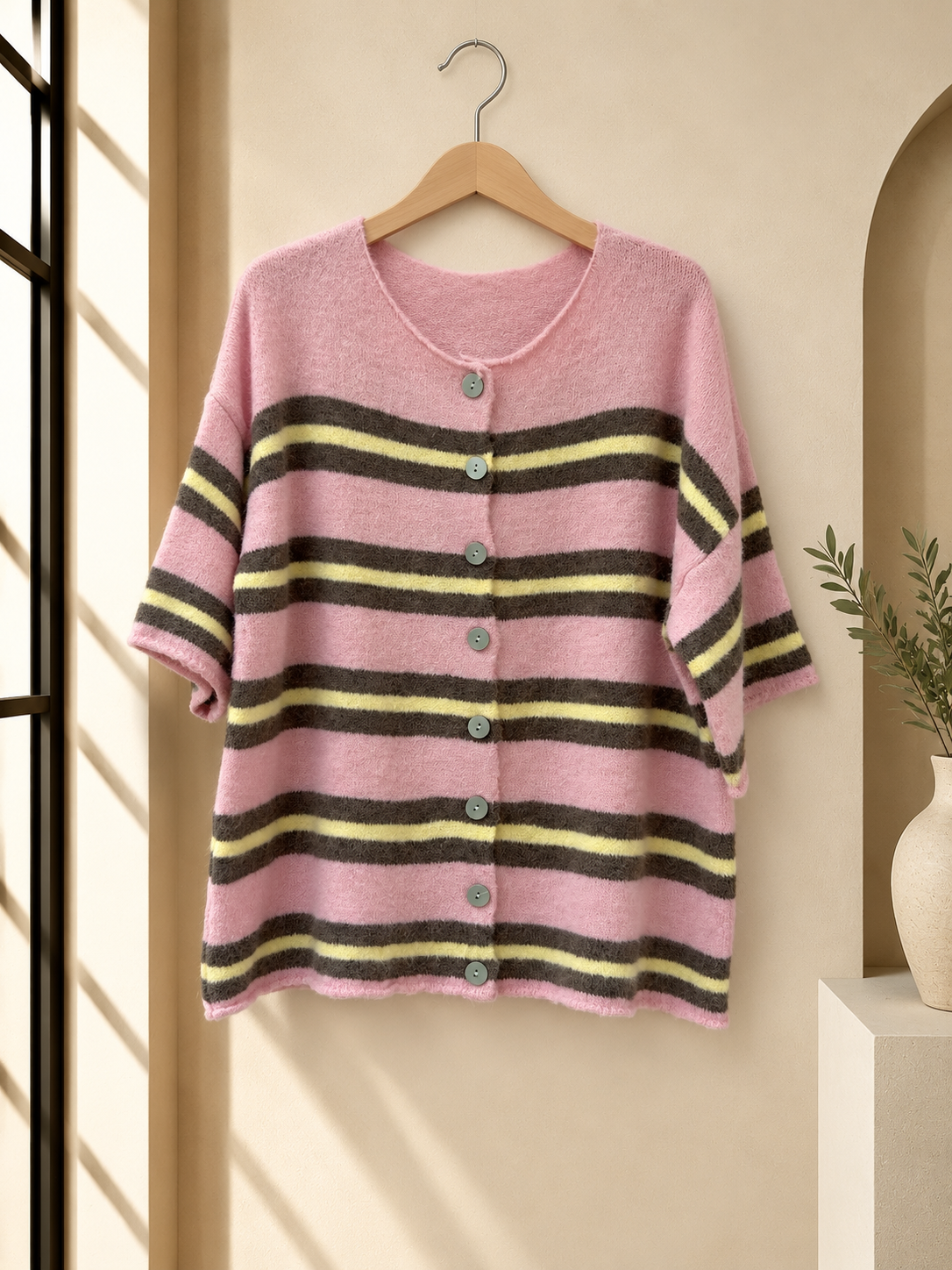 Strickjacke Dreiviertelarm I SJ0056 I Made in Italy 34-42/44