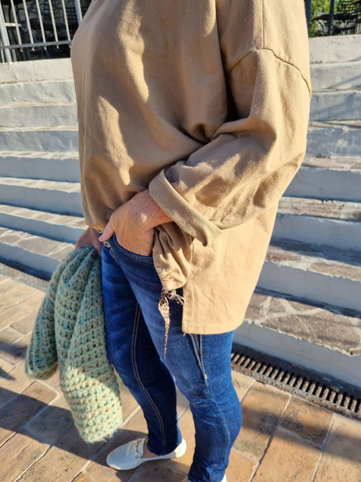 HOODIE NAOMI CAMEL Sweater Kapuze Made in Italy 34-42 Longsleeve Pullover LEO Leopard HOODIE NAOMI CAMEL Sweater Kapuze Made in Italy 34-42 Longsleeve Pullover LEO Leopard