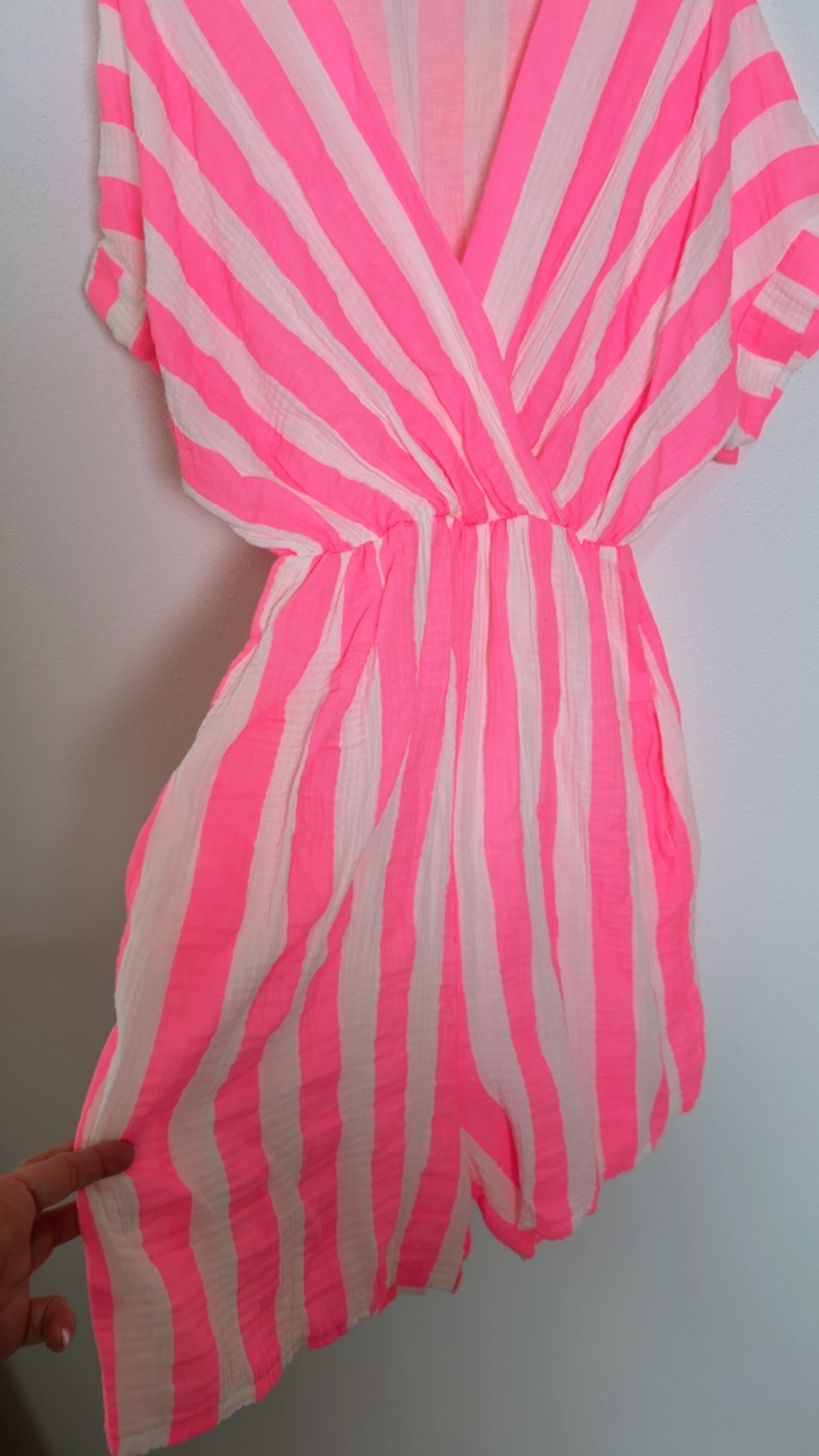 Jumpsuit Musselin Leda Blockstreifen Made in Italy 34-40/42