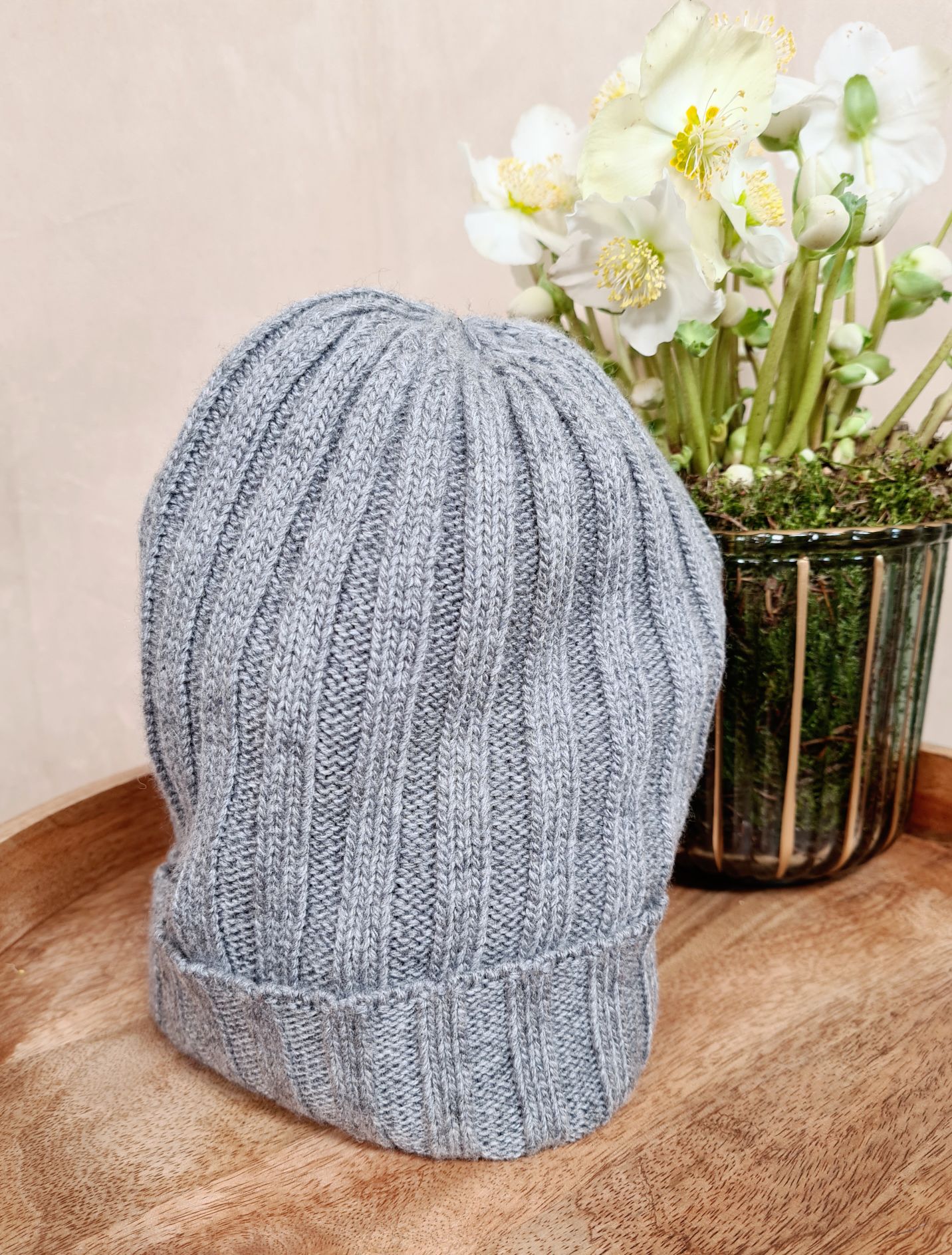 BASIC BEANIE ALASKA GRAU Wintermütze Made in Italy Ripp Strick Mütze verschiedene Farben BASIC BEANIE ALASKA GRAU Wintermütze Made in Italy Ripp Strick Mütze verschiedene Farben