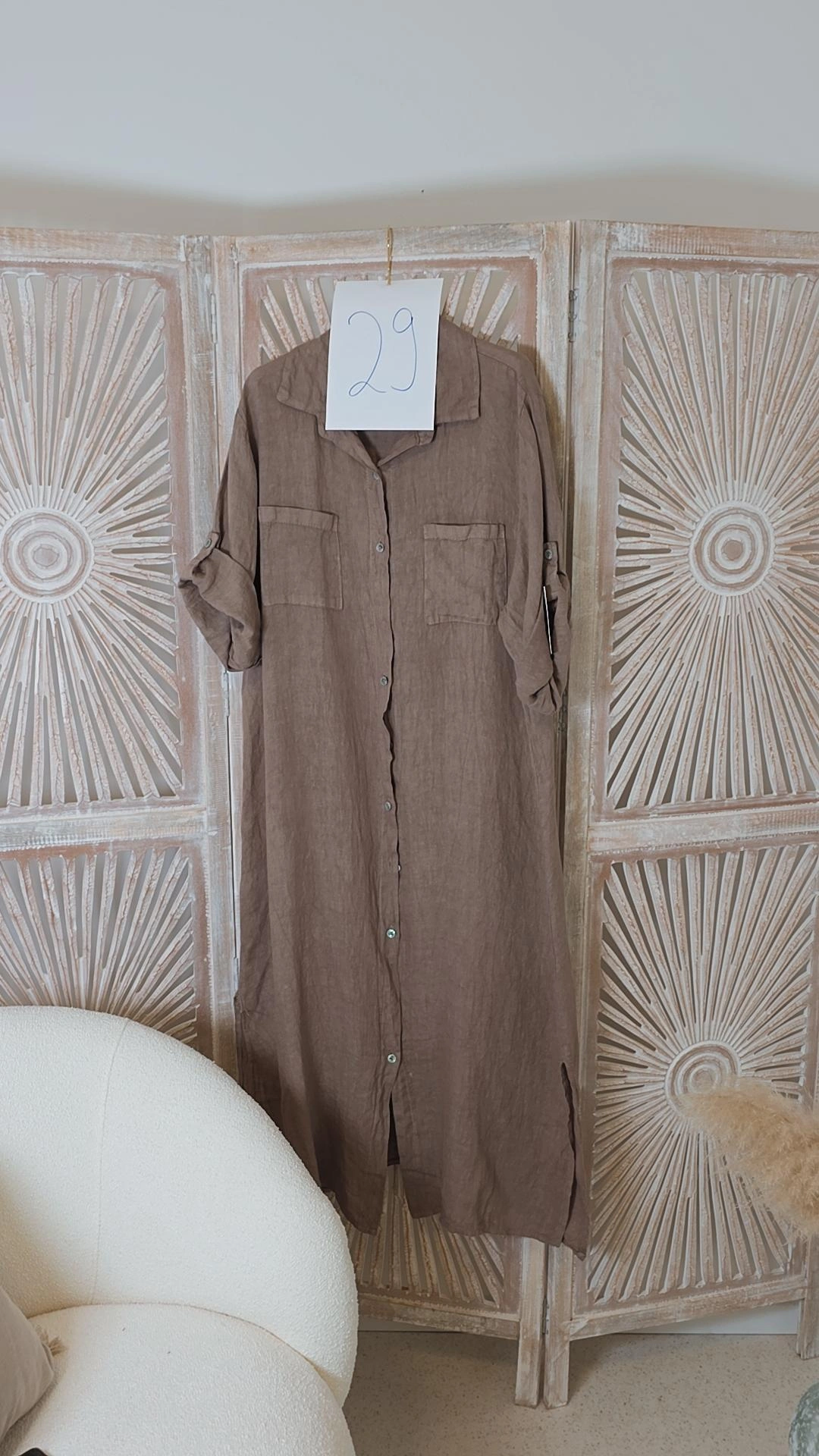 2. WAHL LEINENKLEID ESTELA TAUPE 29