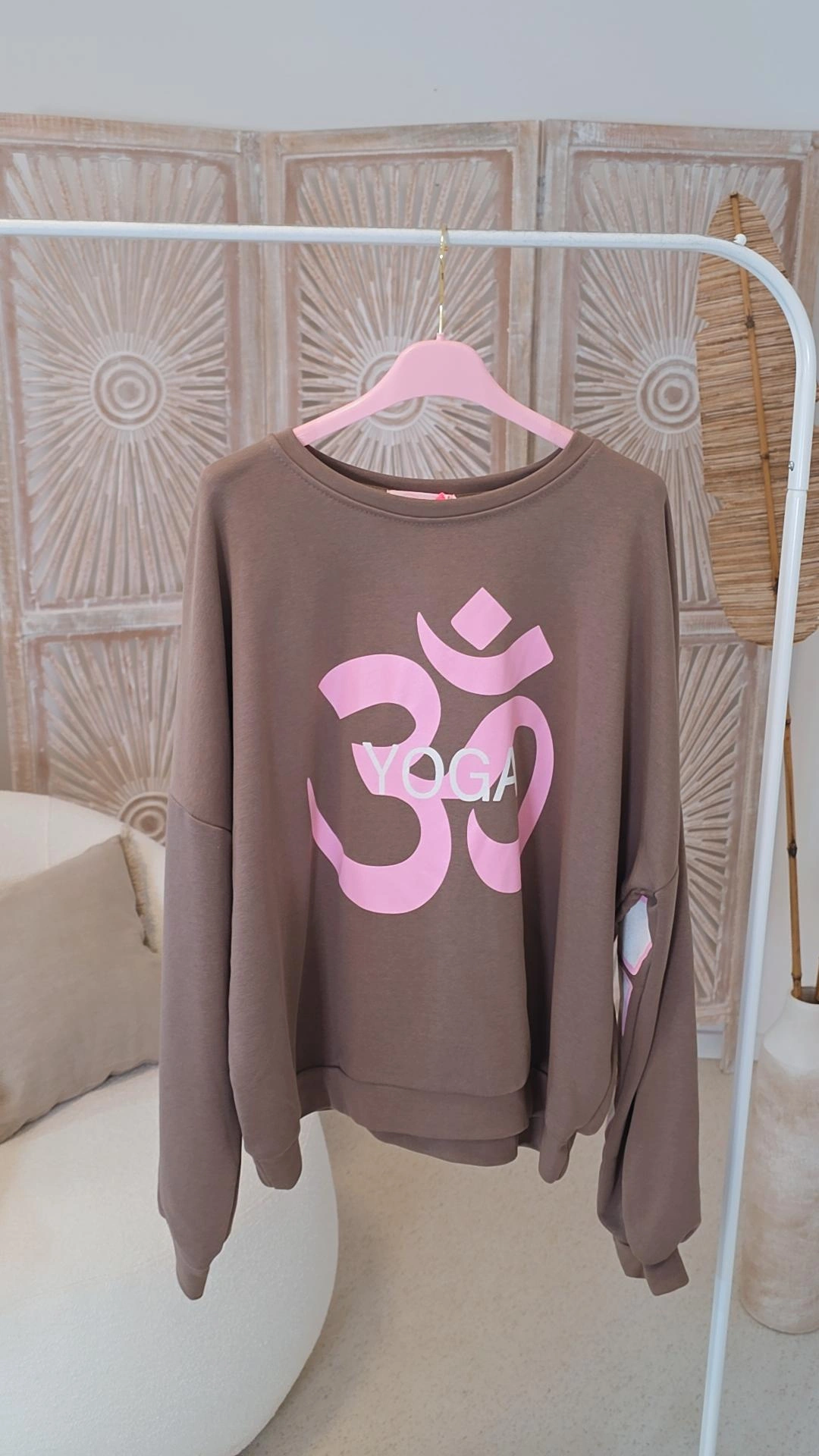 OVERSIZE SWEATER YOGA UND BALANCE Made in Italy 34-42 Sweater Sweatshirt