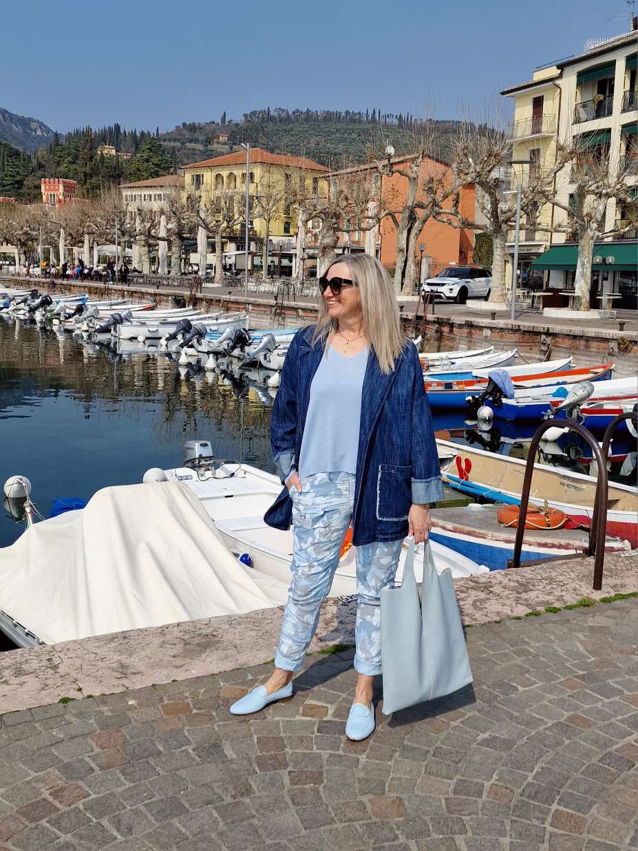 JEANS BLAZER TIMO DARK BLUE 34-42 Made in Italy Oversize Anzug Jacke JEANS BLAZER TIMO DARK BLUE 34-42 Made in Italy Oversize Anzug Jacke