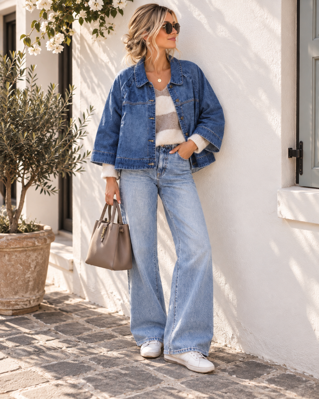 Oversize Jeansjacke in A-Linie – lässiger Hängerchen-Style | JJ0091