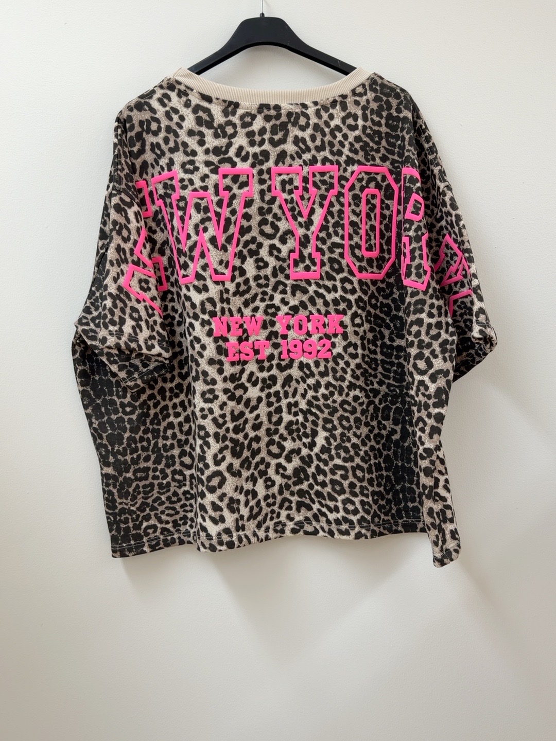 T-Shirt Leo mit Statement-Print I TS0025 I Made in Italy 34-42/44